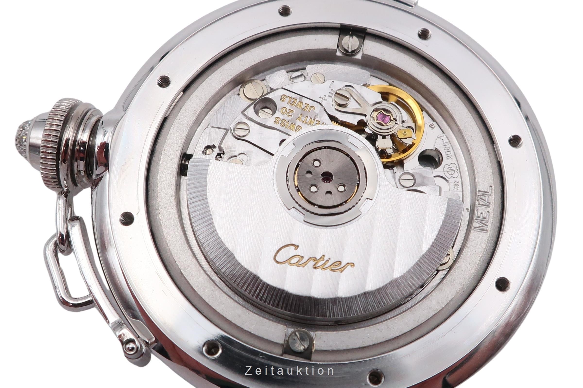 Cartier Pasha 18 ct white gold automatic Kal. 120 Ref. WJ101456