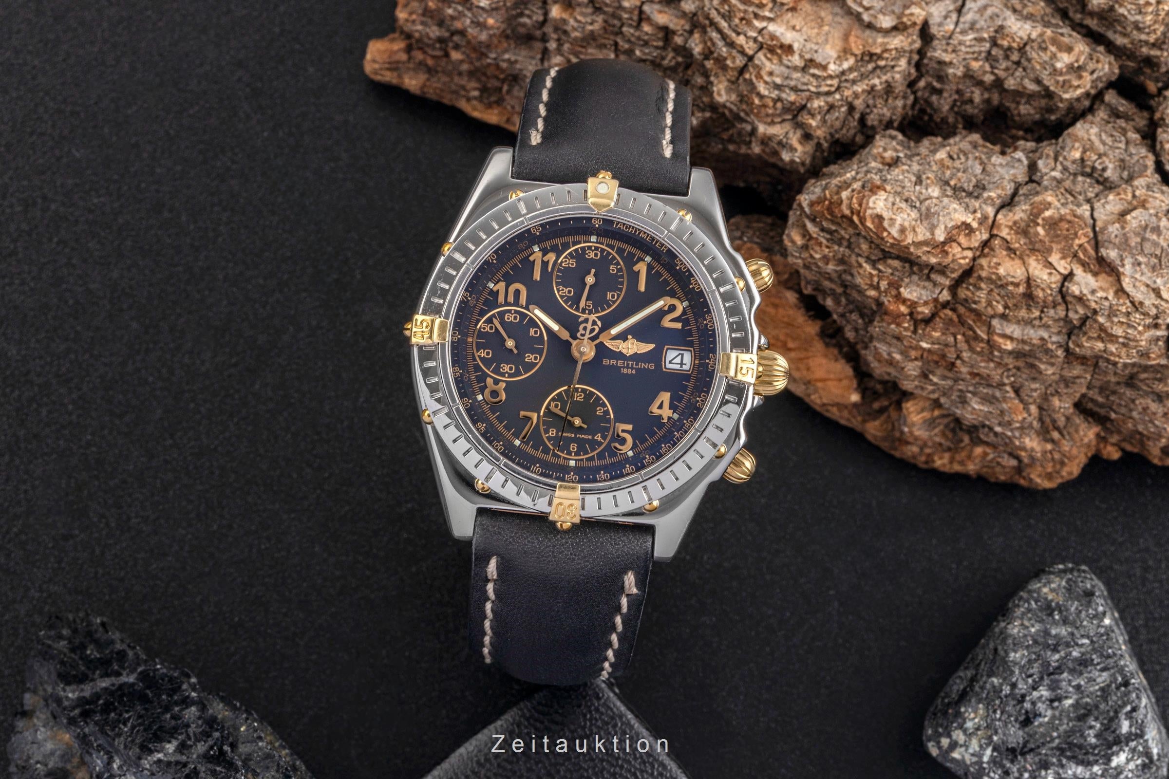 Breitling Chronomat chronograph steel gold automatic B13