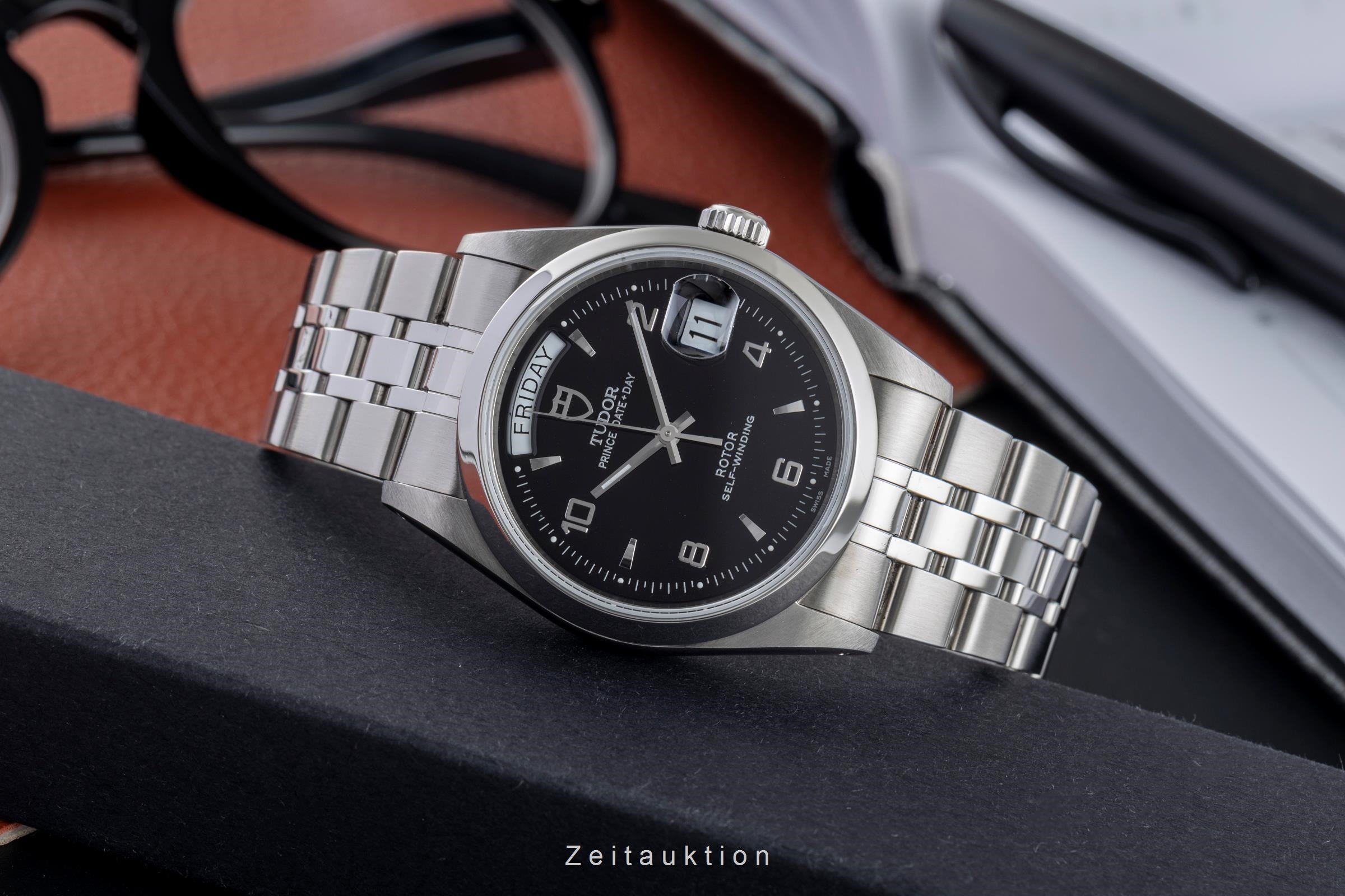 Tudor Date-Day steel automatic men's watch 76200  [2503820]