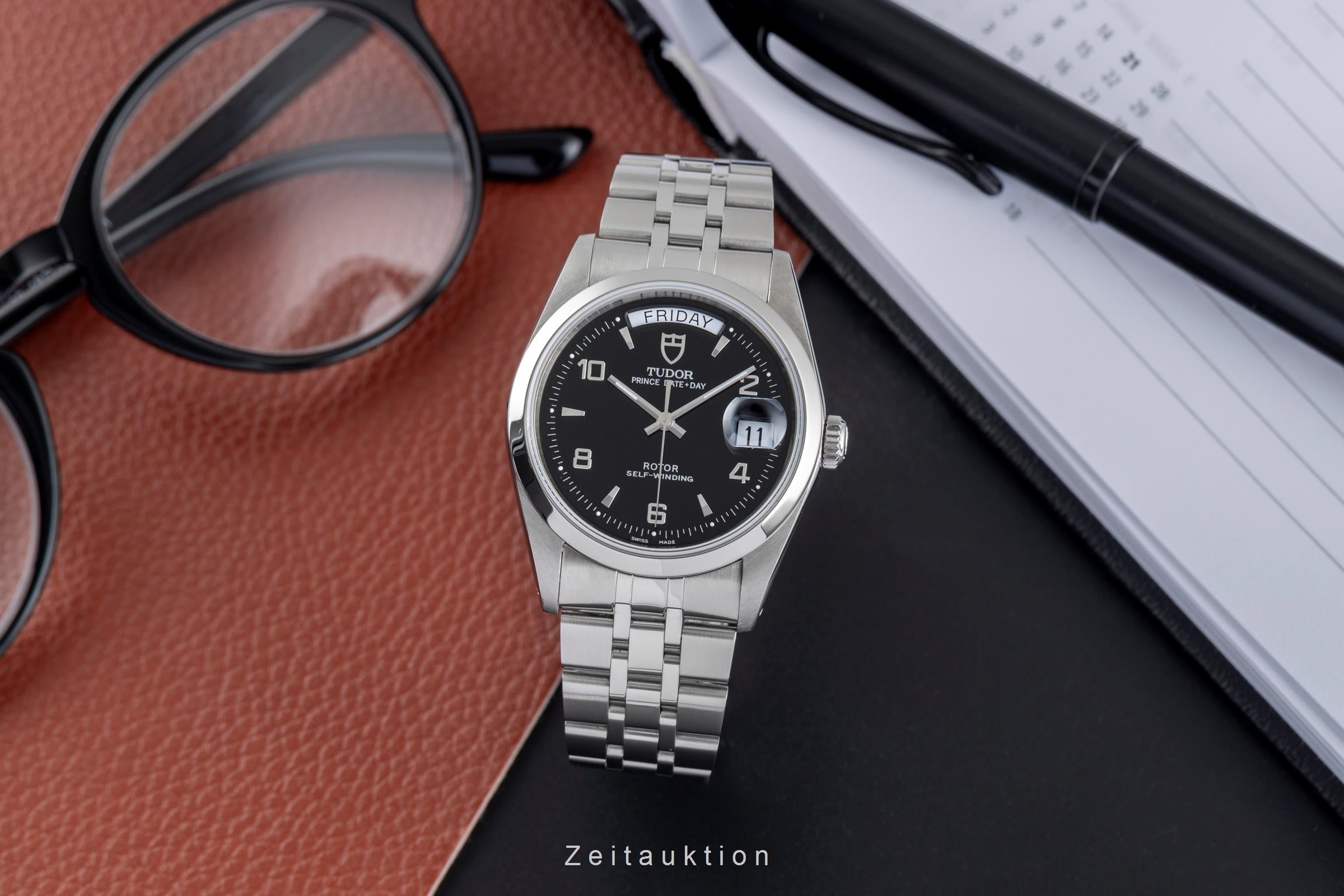 Tudor Date-Day steel automatic men's watch 76200  [2503820]