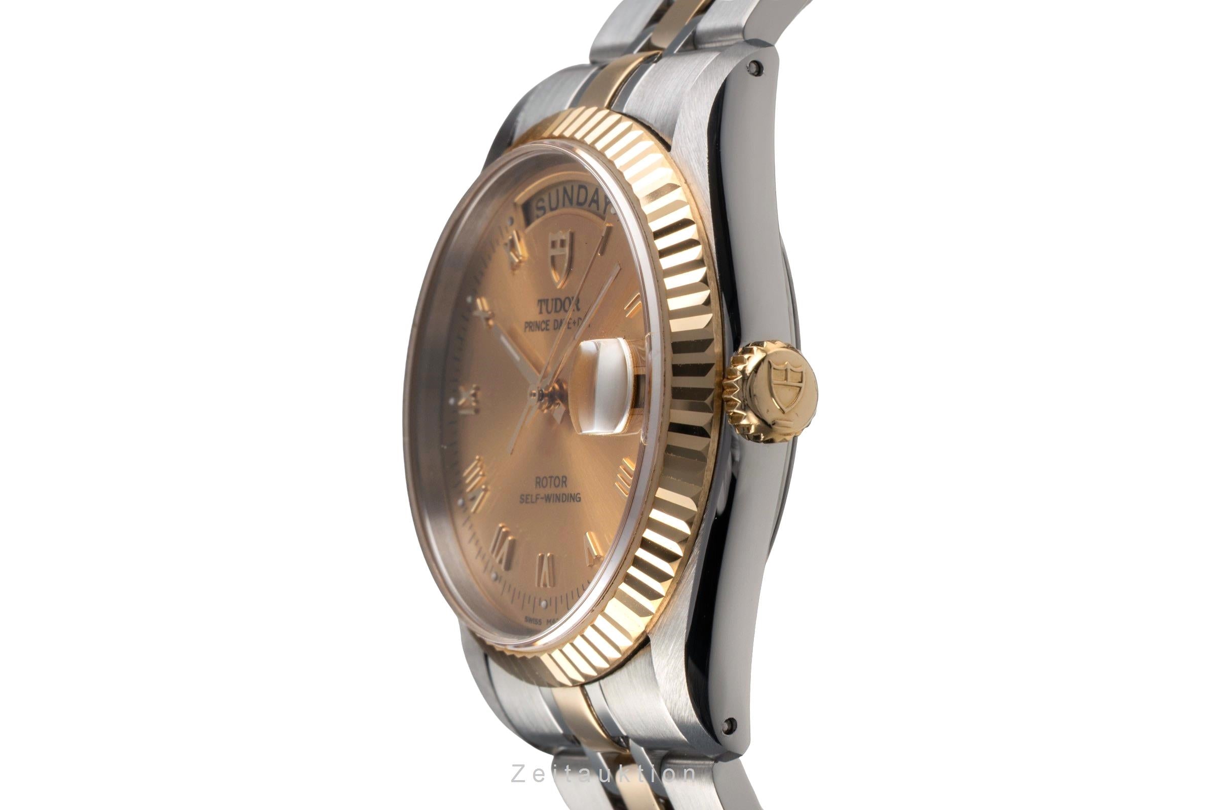 Tudor Oyster Prince Date Day Stahl Gold Automatik Herren Ref. 76213 Papiere 2011 [2503821]