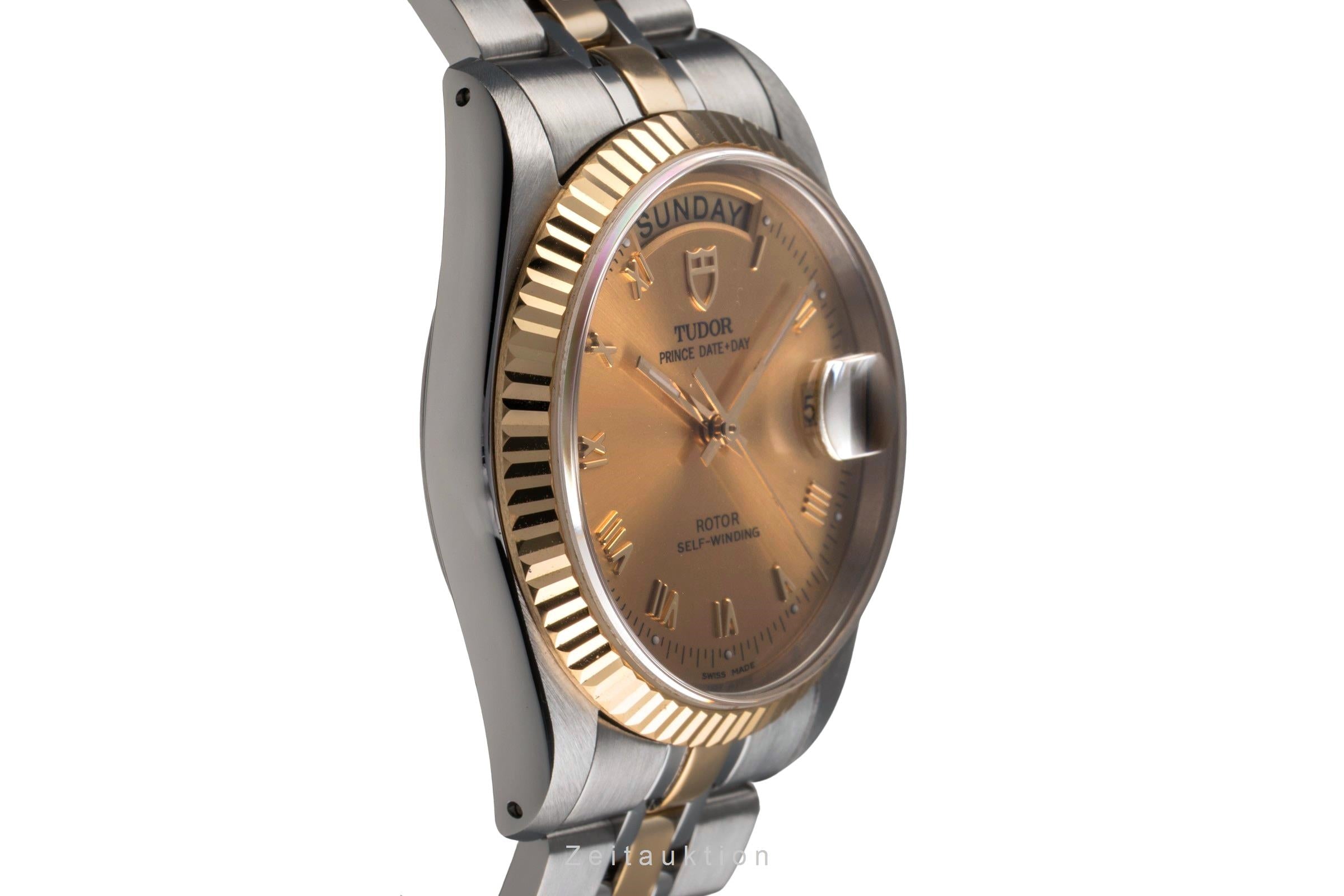 Tudor Oyster Prince Date Day Stahl Gold Automatik Herren Ref. 76213 Papiere 2011 [2503821]