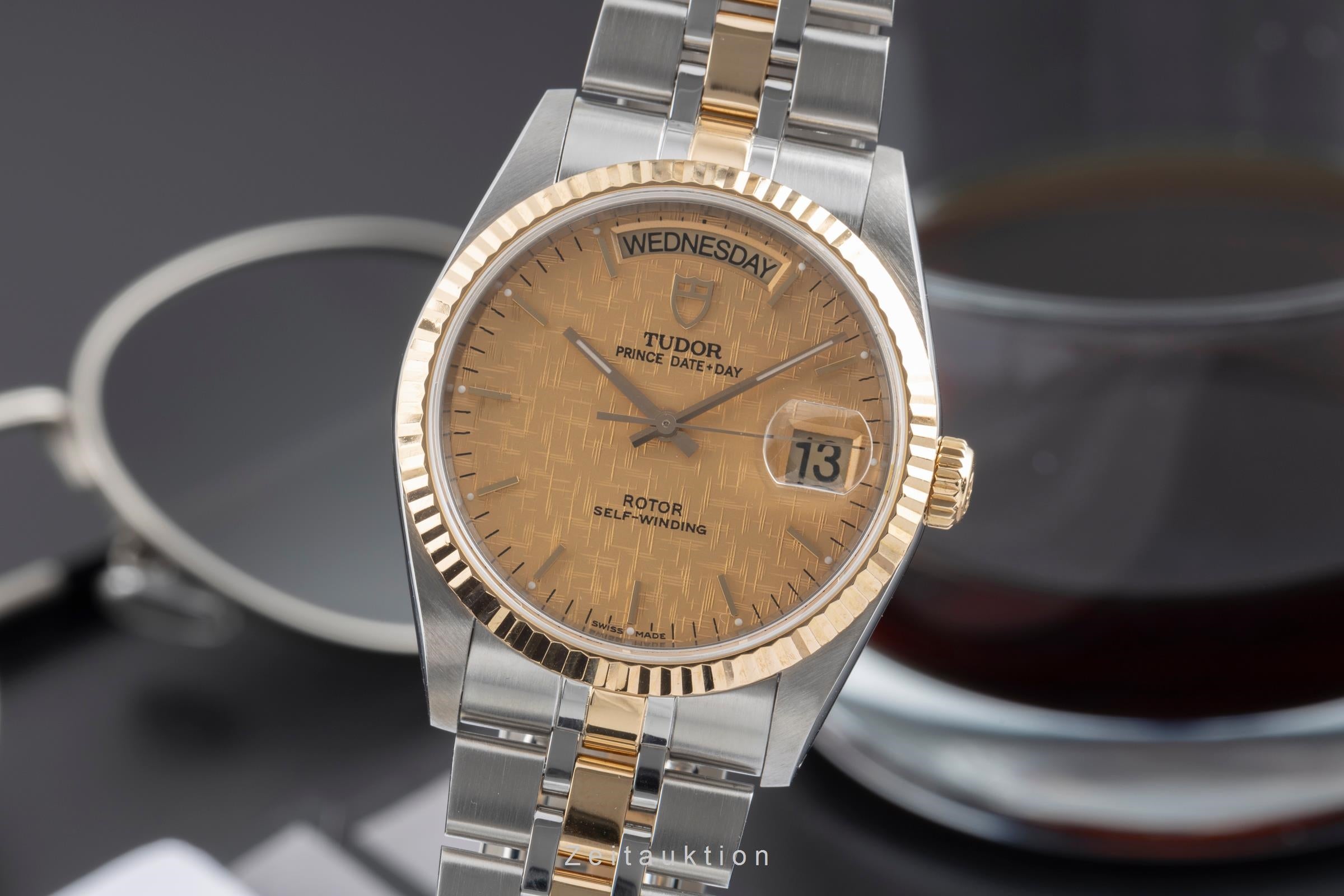 Tudor Date-Day acier / or  automatique montre pour hommes 76213  [2503822]