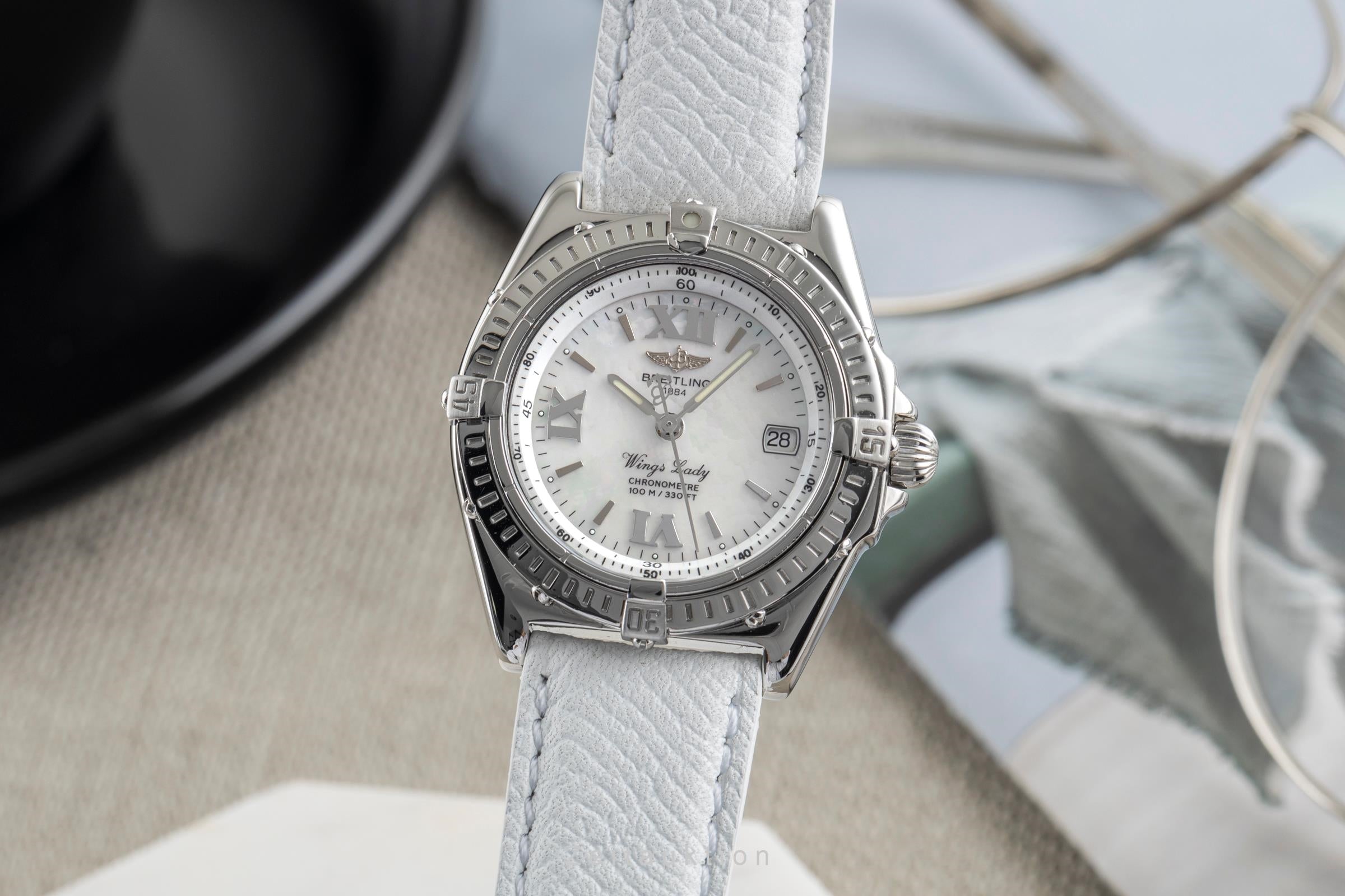 Breitling Wings acier quartz montre pour femmes A67350  [2503824]