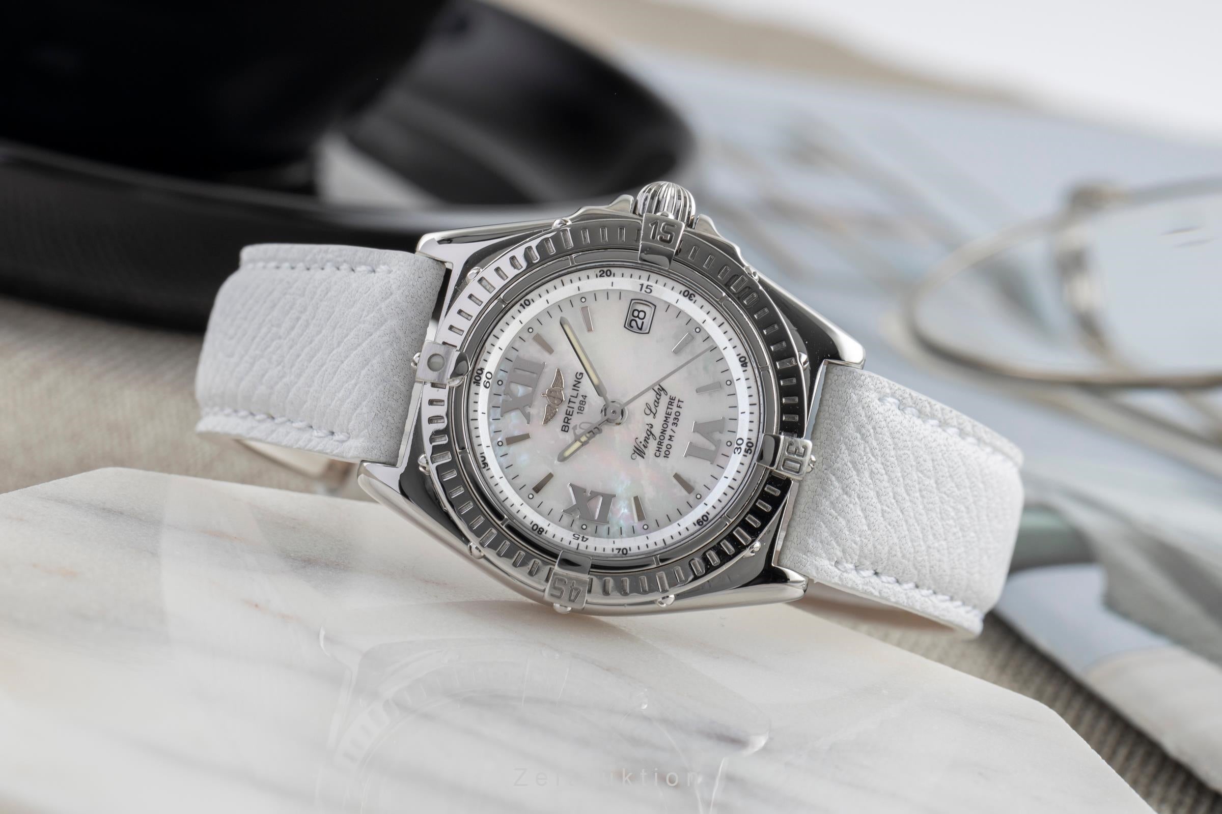 Breitling Wings acier quartz montre pour femmes A67350  [2503824]