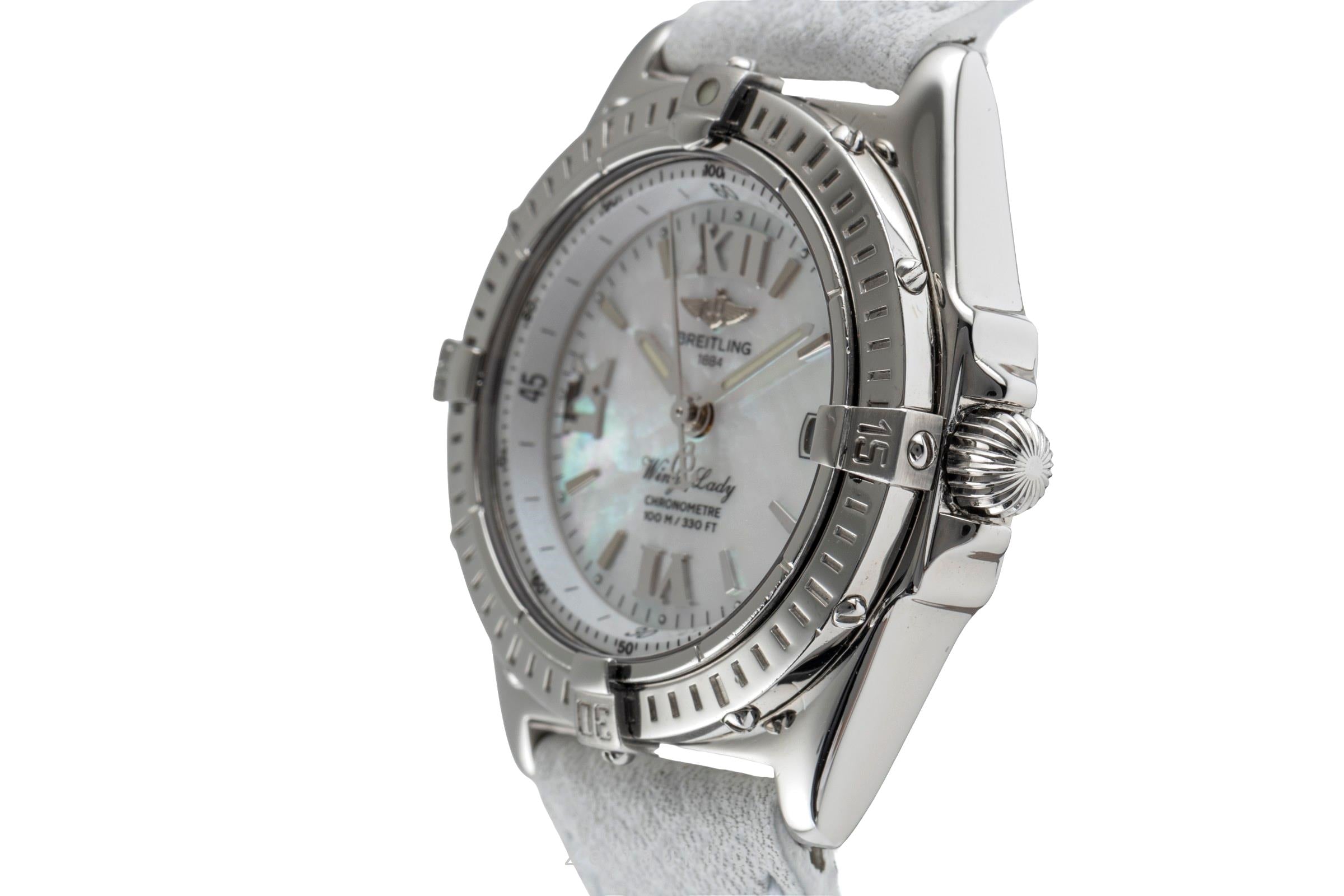 Breitling Wings acier quartz montre pour femmes A67350  [2503824]