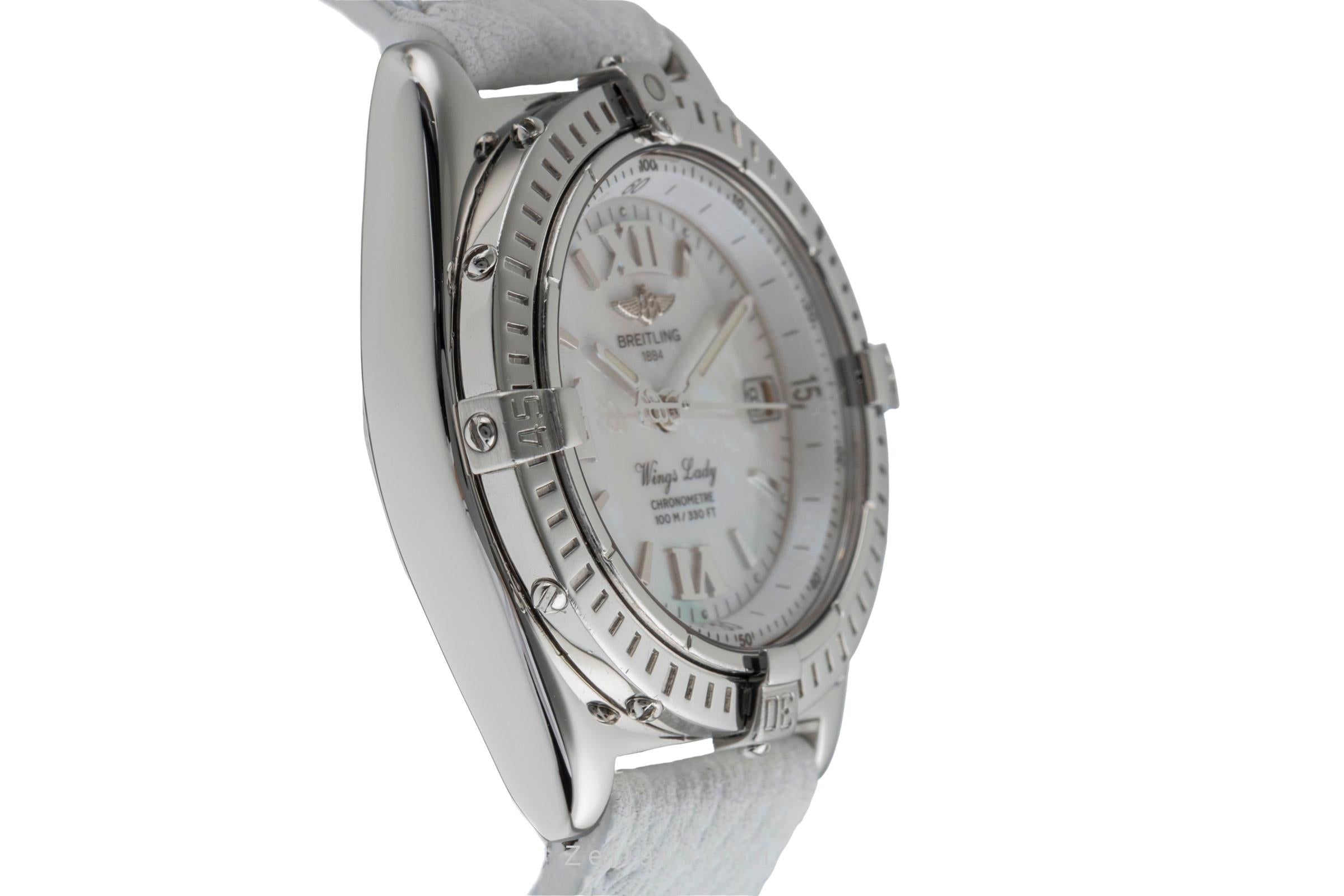 Breitling Wings acier quartz montre pour femmes A67350  [2503824]
