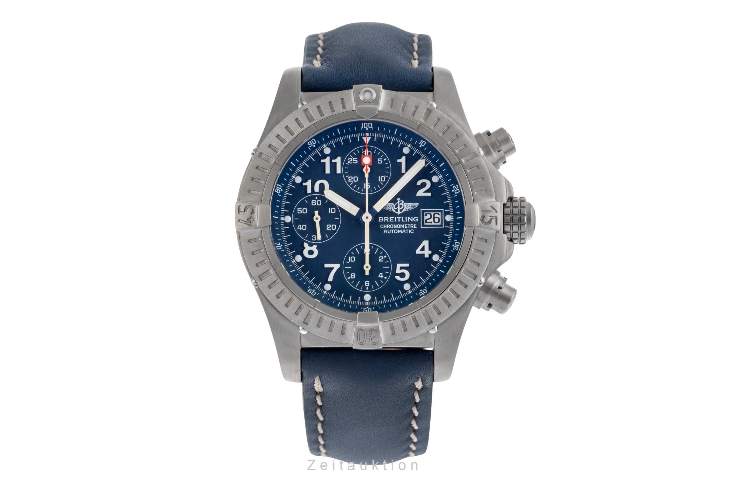 Breitling Avenger Chronograph Blue Dial Titan Automatik Herrenuhr Ref. E13360  [2503829]