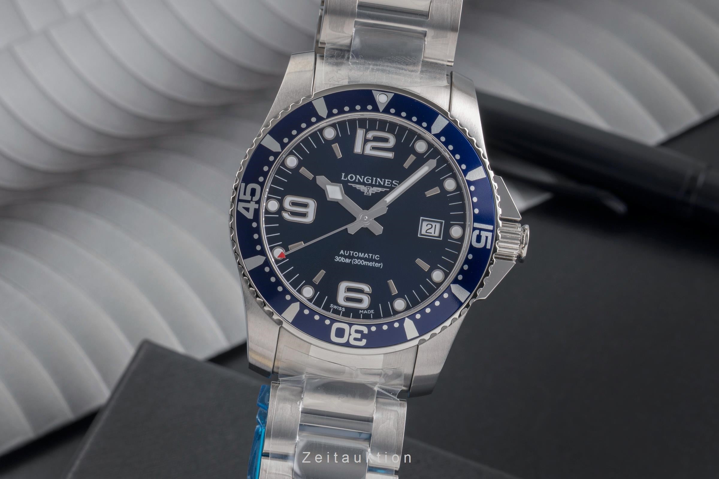 Longines Hydro Conquest Stahl Automatik Herrenuhr Ref. L3.742.4.96.6  [2503834]