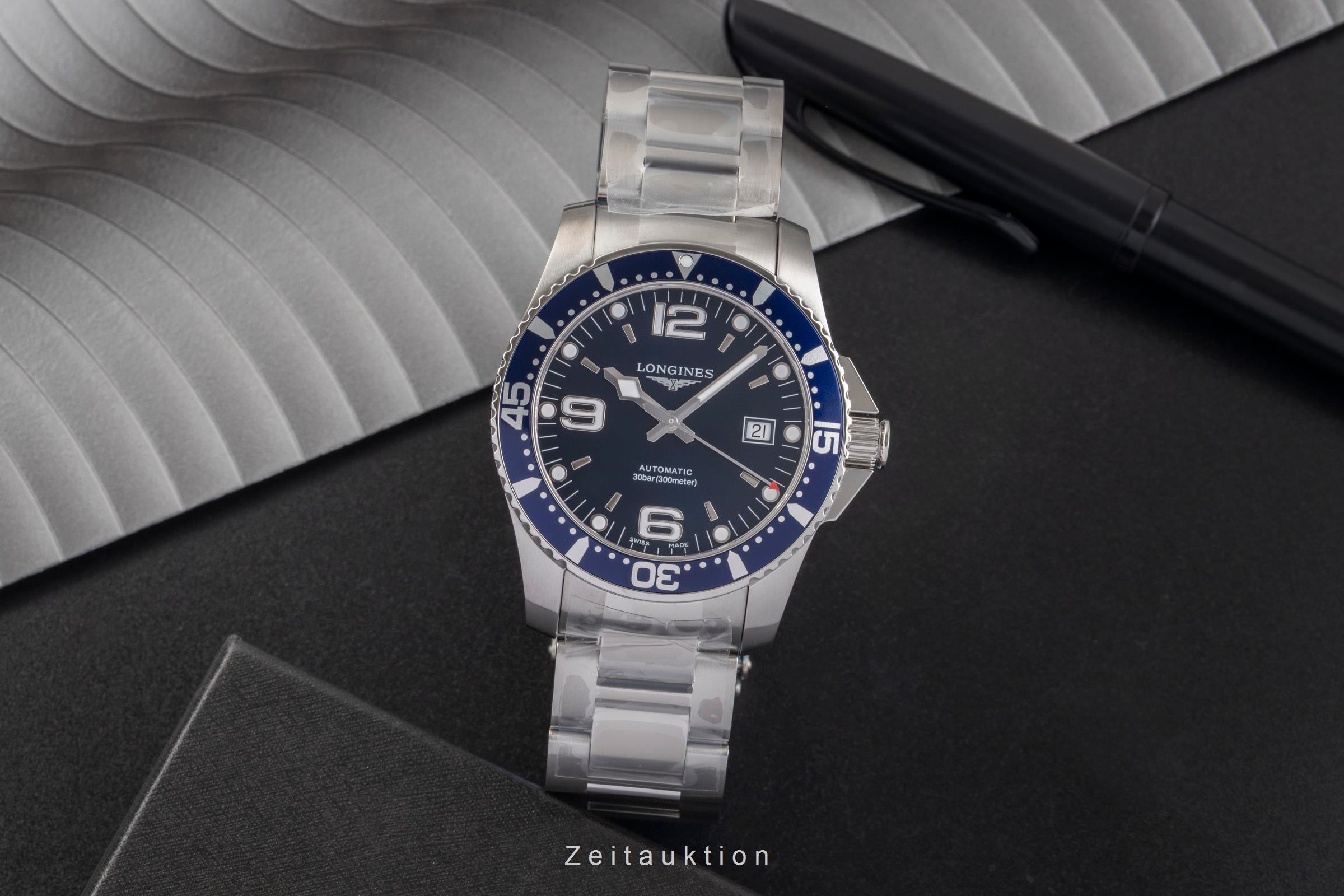 Longines Hydro Conquest Stahl Automatik Herrenuhr Ref. L3.742.4.96.6  [2503834]