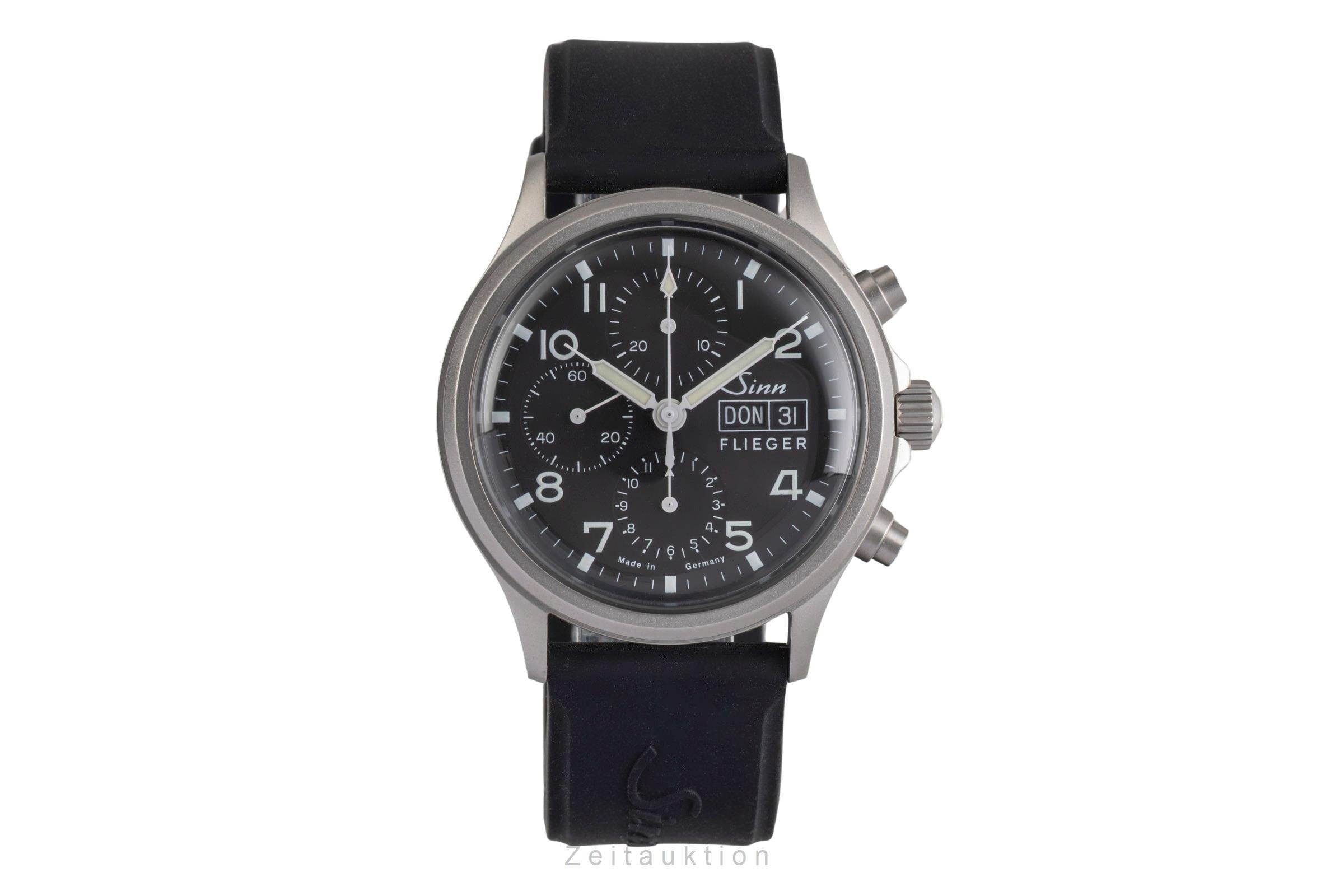 Sinn 358 Flieger Day-Date Chronograph Black Dial Stahl Automatik Ref. 358 [2503843]