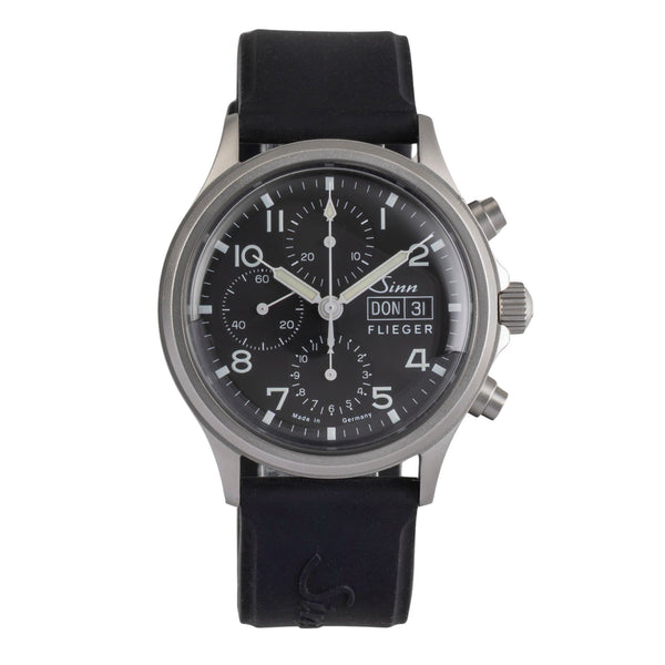 Sinn 358 Flieger Day-Date Chronograph Black Dial Stahl Automatik Ref. 358 [2503843]