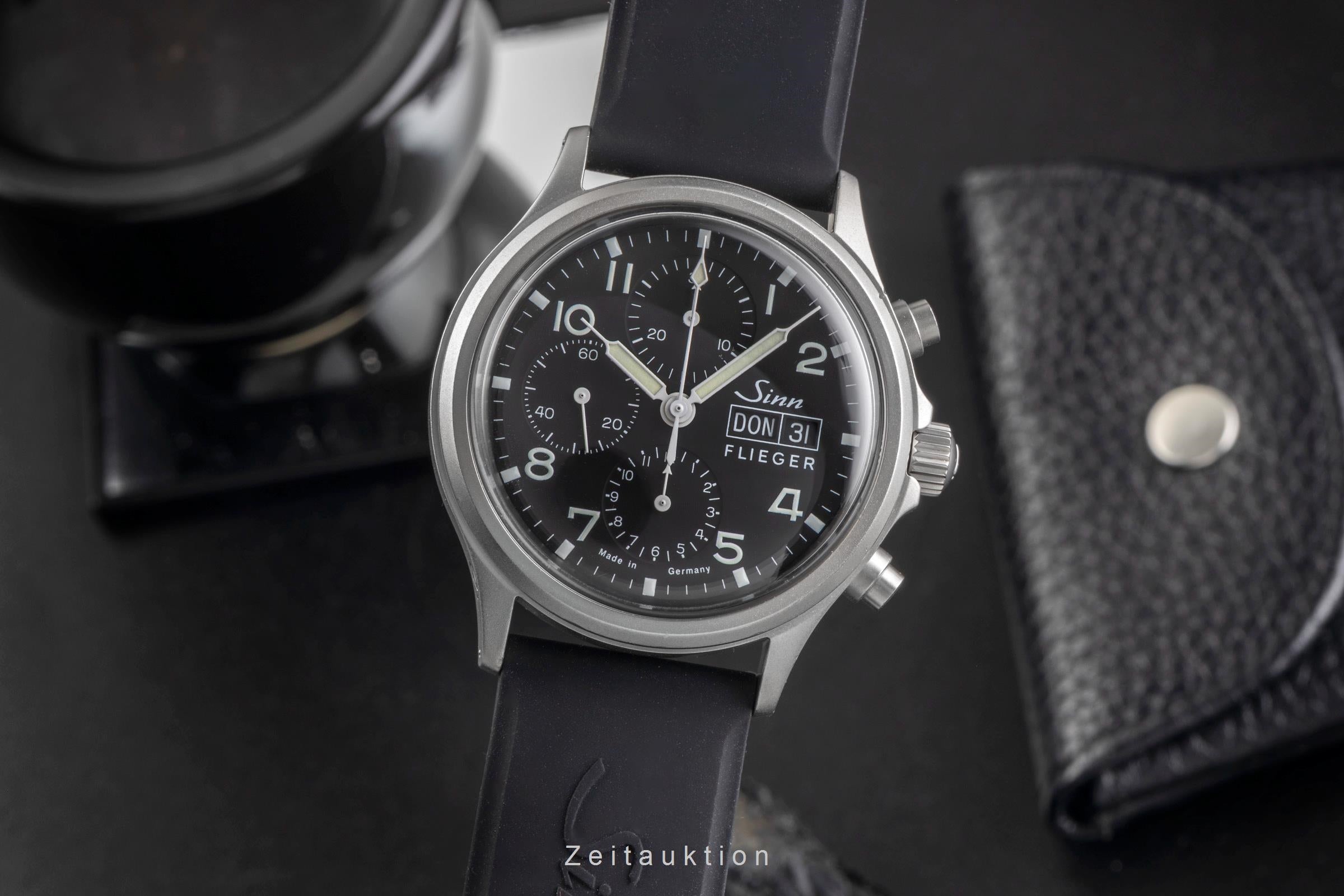 Sinn 358 Flieger Day-Date Chronograph Black Dial Stahl Automatik Ref. 358 [2503843]