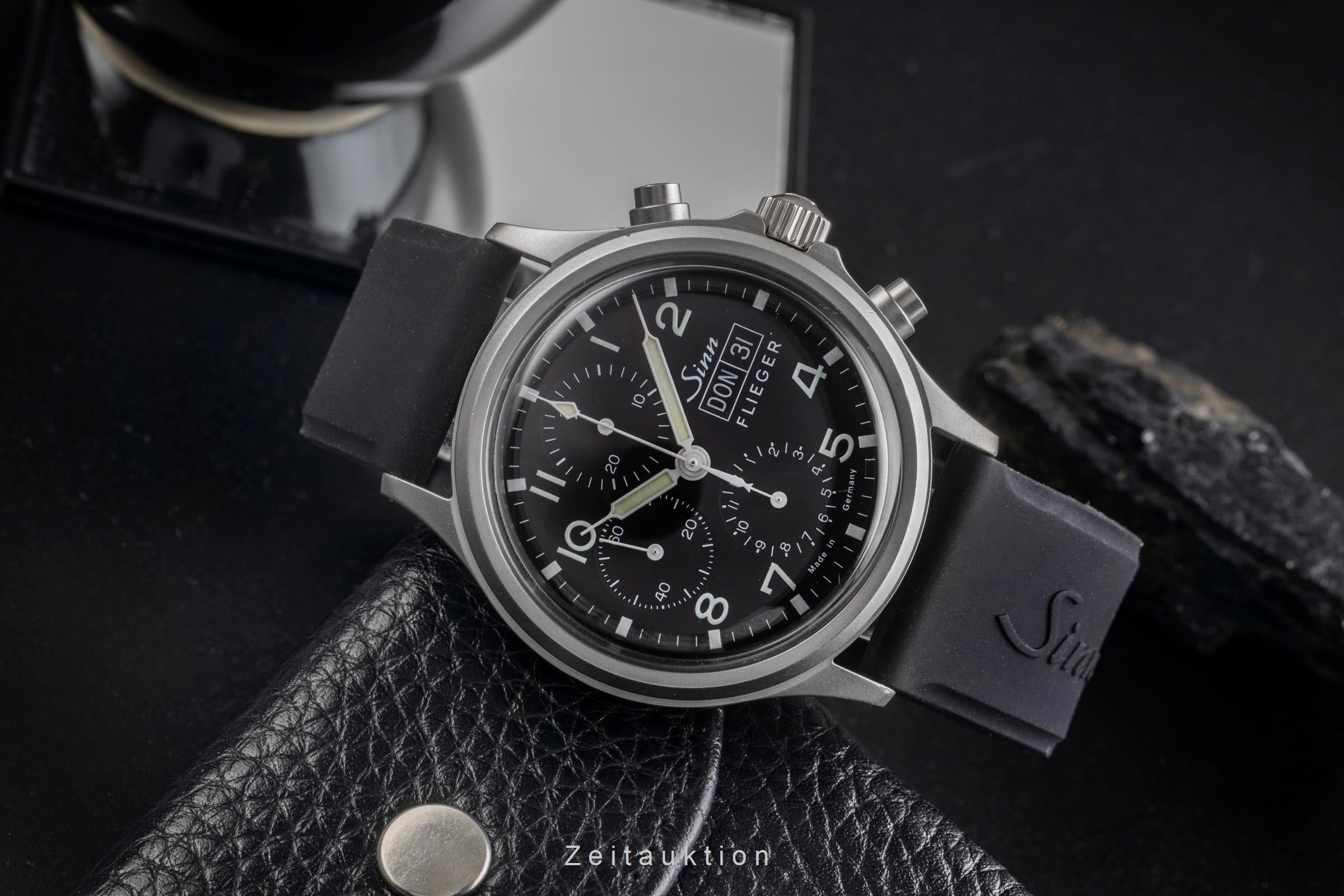 Sinn 358 Flieger Day-Date Chronograph Black Dial Stahl Automatik Ref. 358 [2503843]