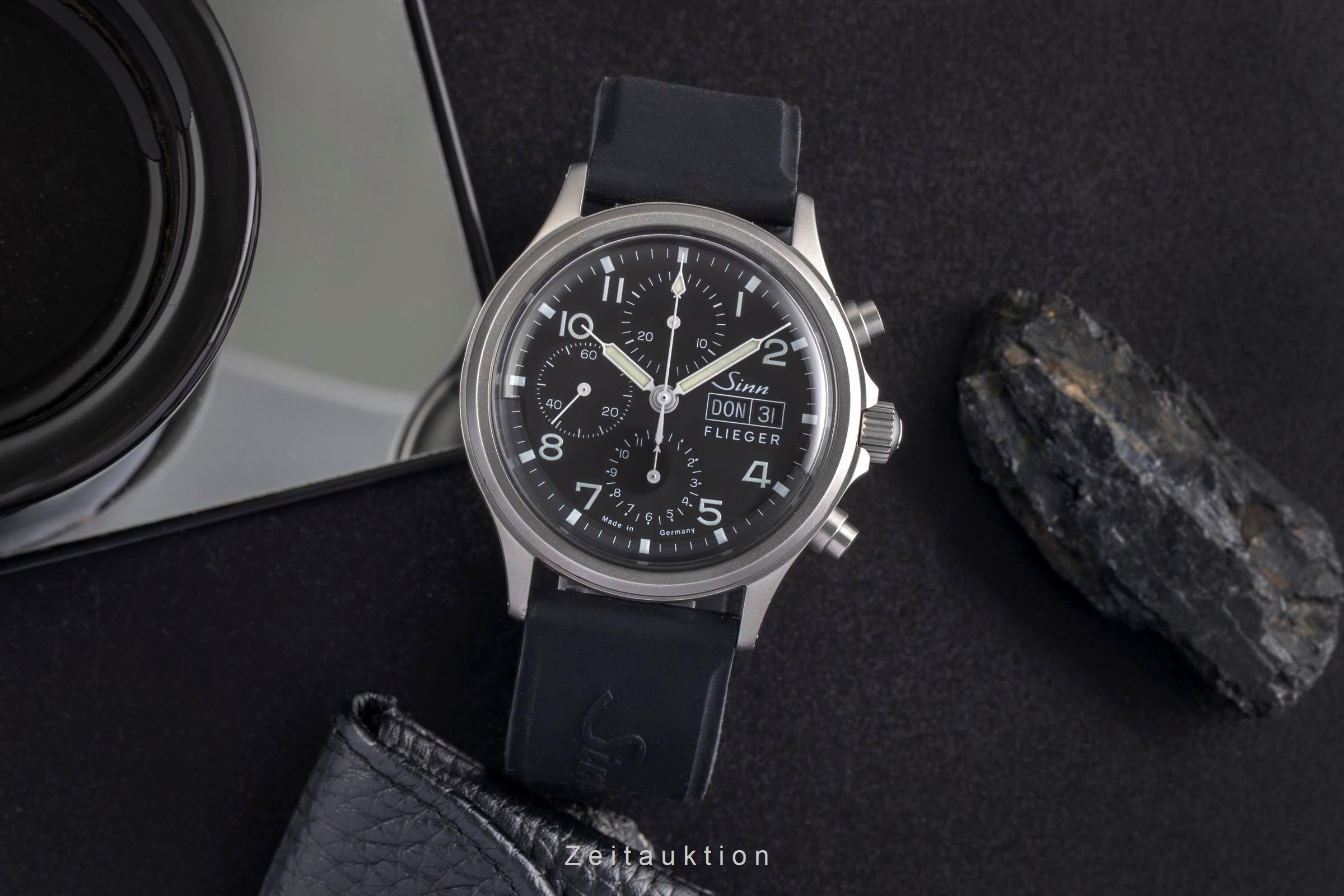 Sinn 358 Flieger Day-Date Chronograph Black Dial Stahl Automatik Ref. 358 [2503843]