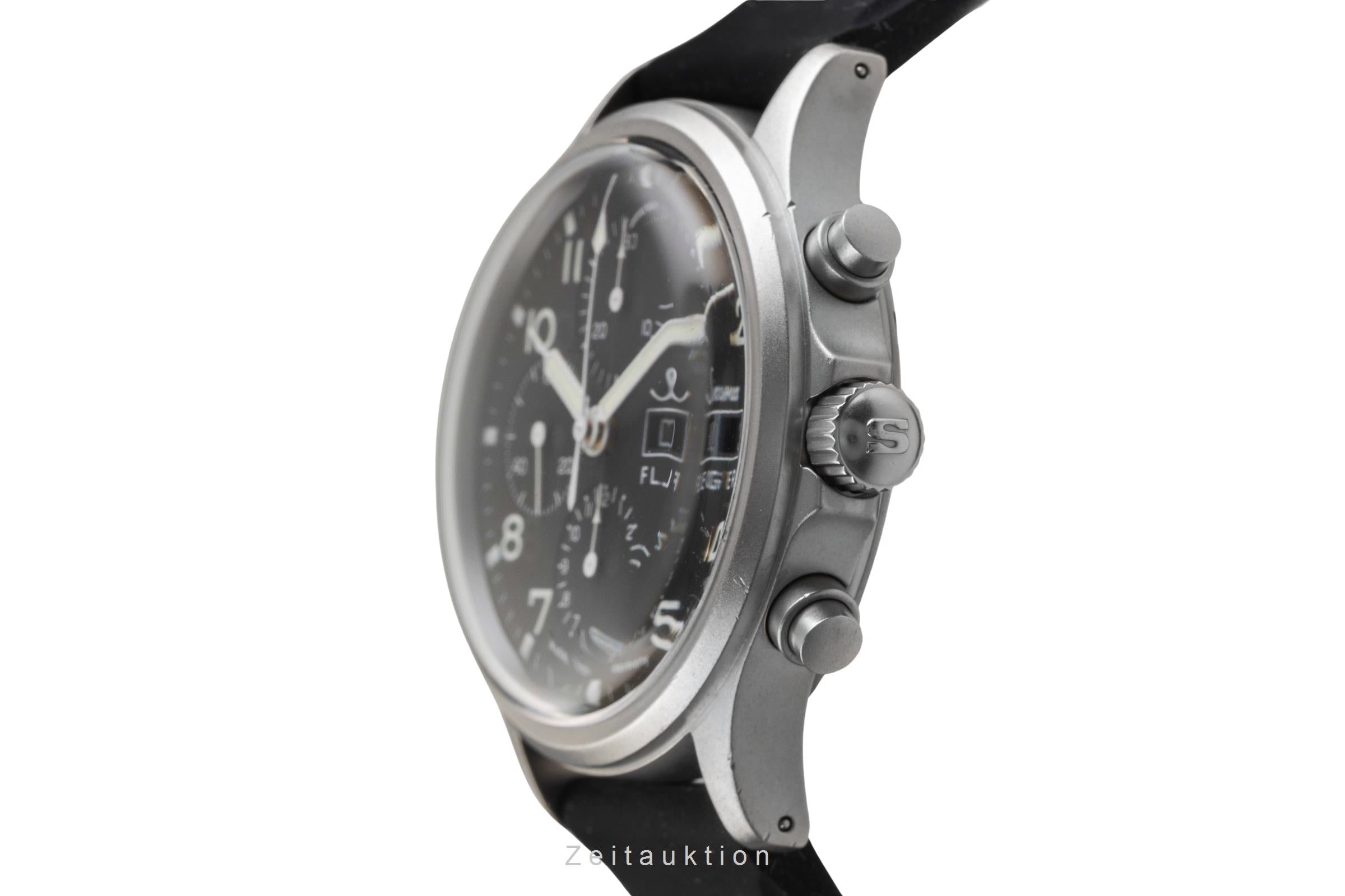 Sinn 358 Flieger Day-Date Chronograph Black Dial Stahl Automatik Ref. 358 [2503843]