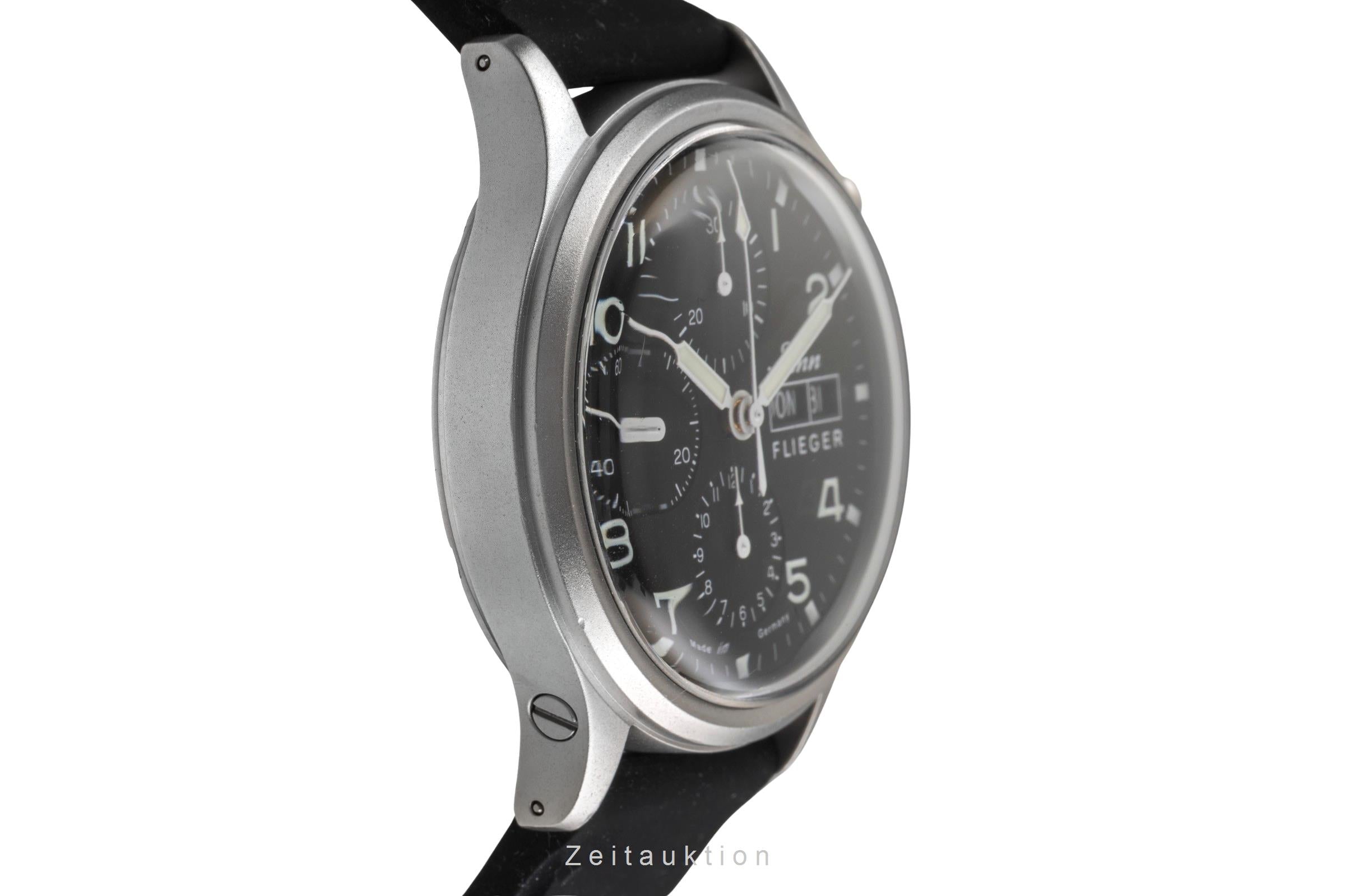 Sinn 358 Flieger Day-Date Chronograph Black Dial Stahl Automatik Ref. 358 [2503843]