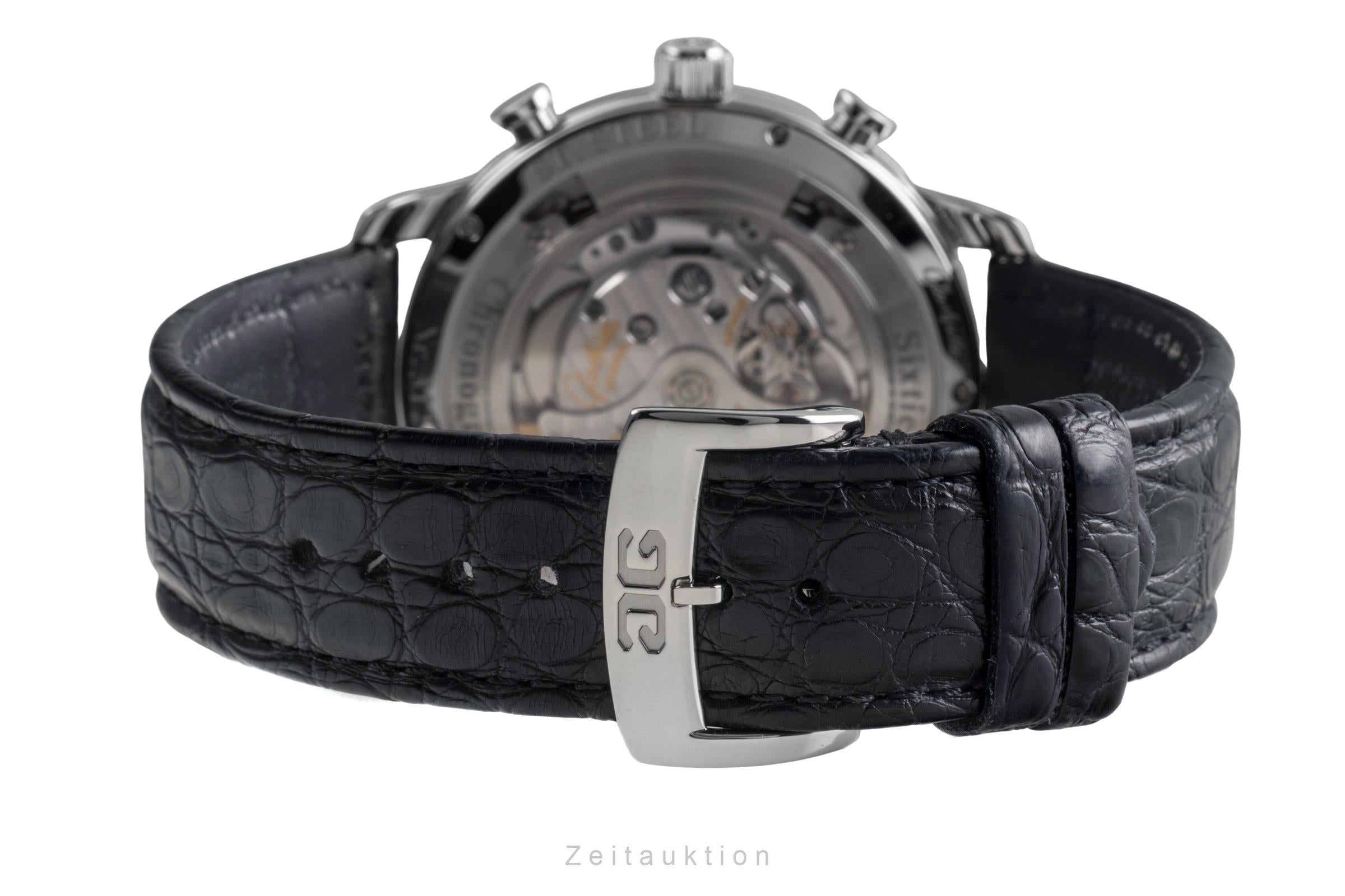 Glashütte Sixties chronograph steel automatic men's watch 1-39-34-03-22-04 LP: 8800EUR  [2503849]