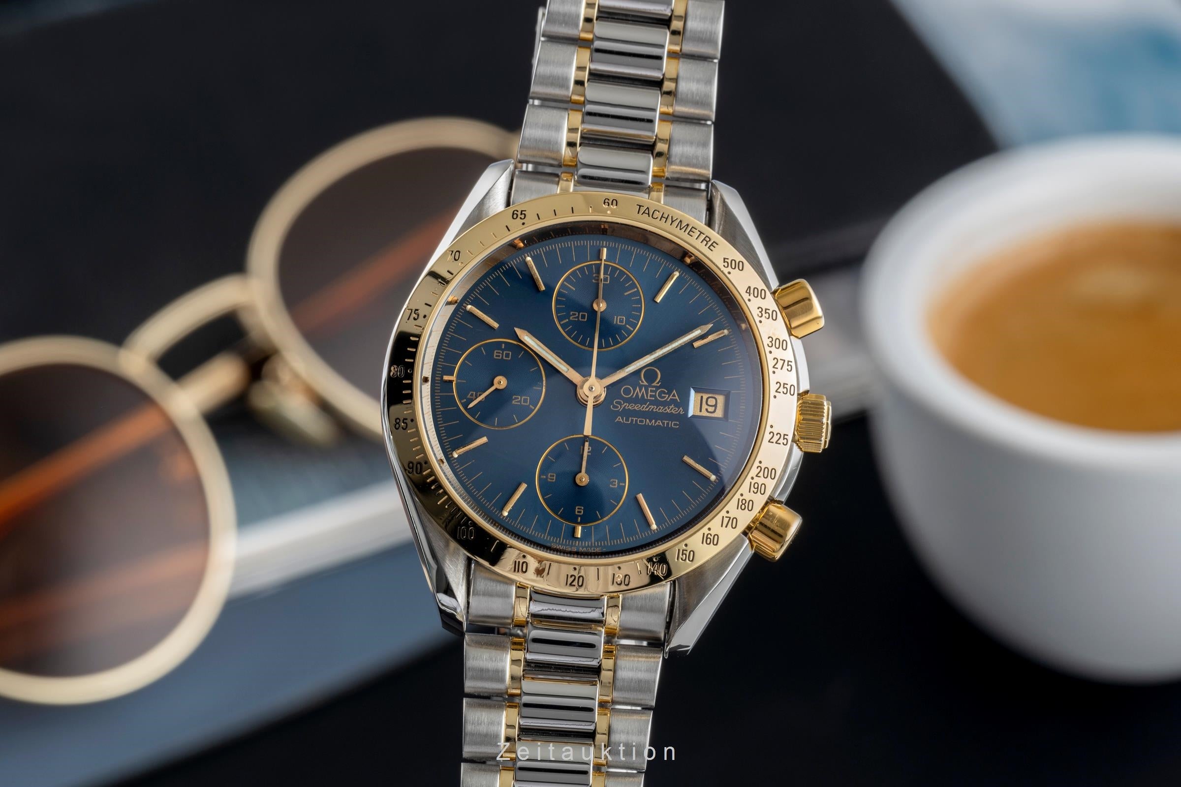 Omega Speedmaster chronographe acier / or  automatique montre pour hommes 3311.80.00  [2503851]