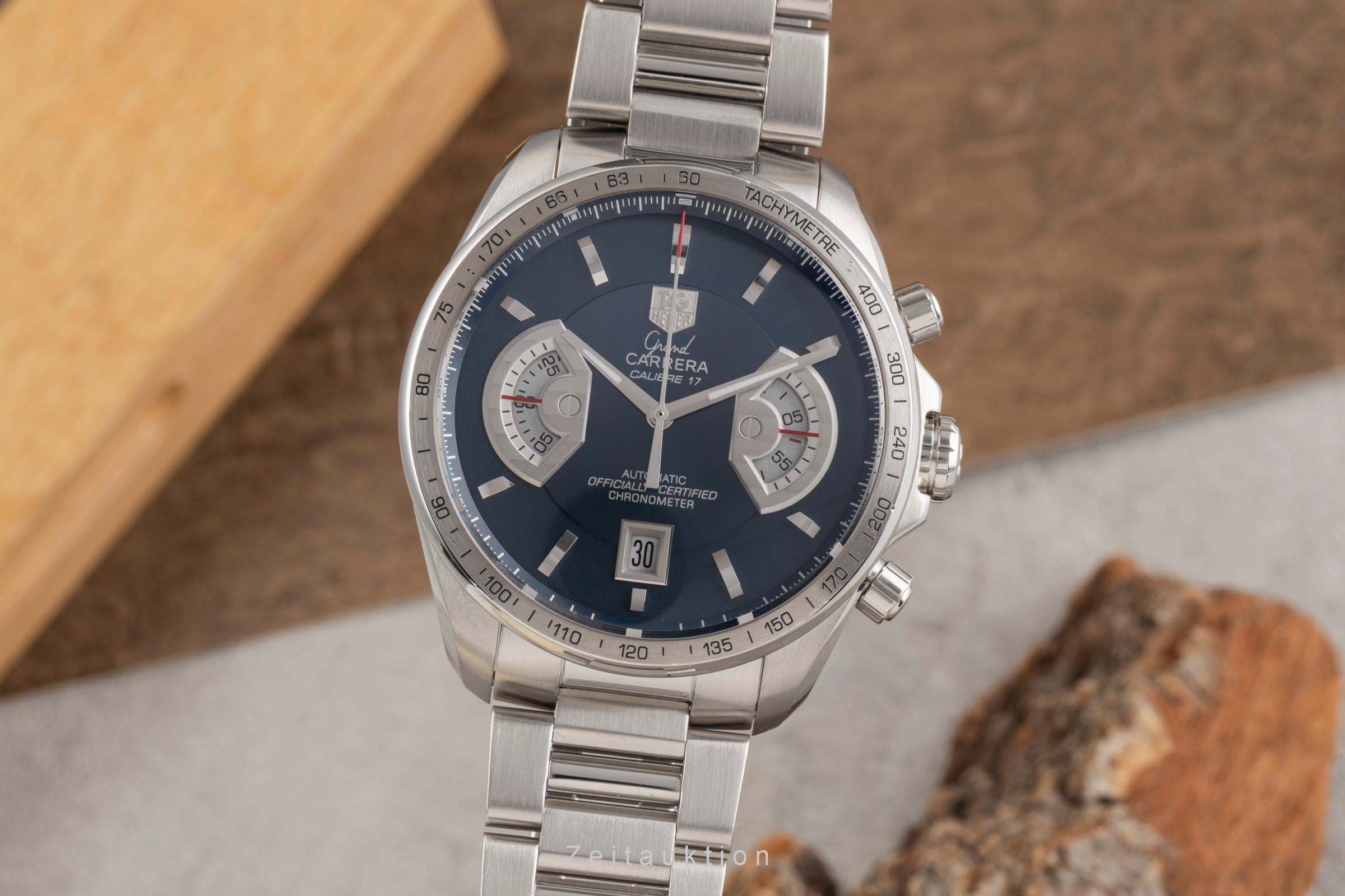 Tag Heuer Grand Carrera Blue Dial Limited Edition  CAV511F.BA092 Papers 2009 [2503852]