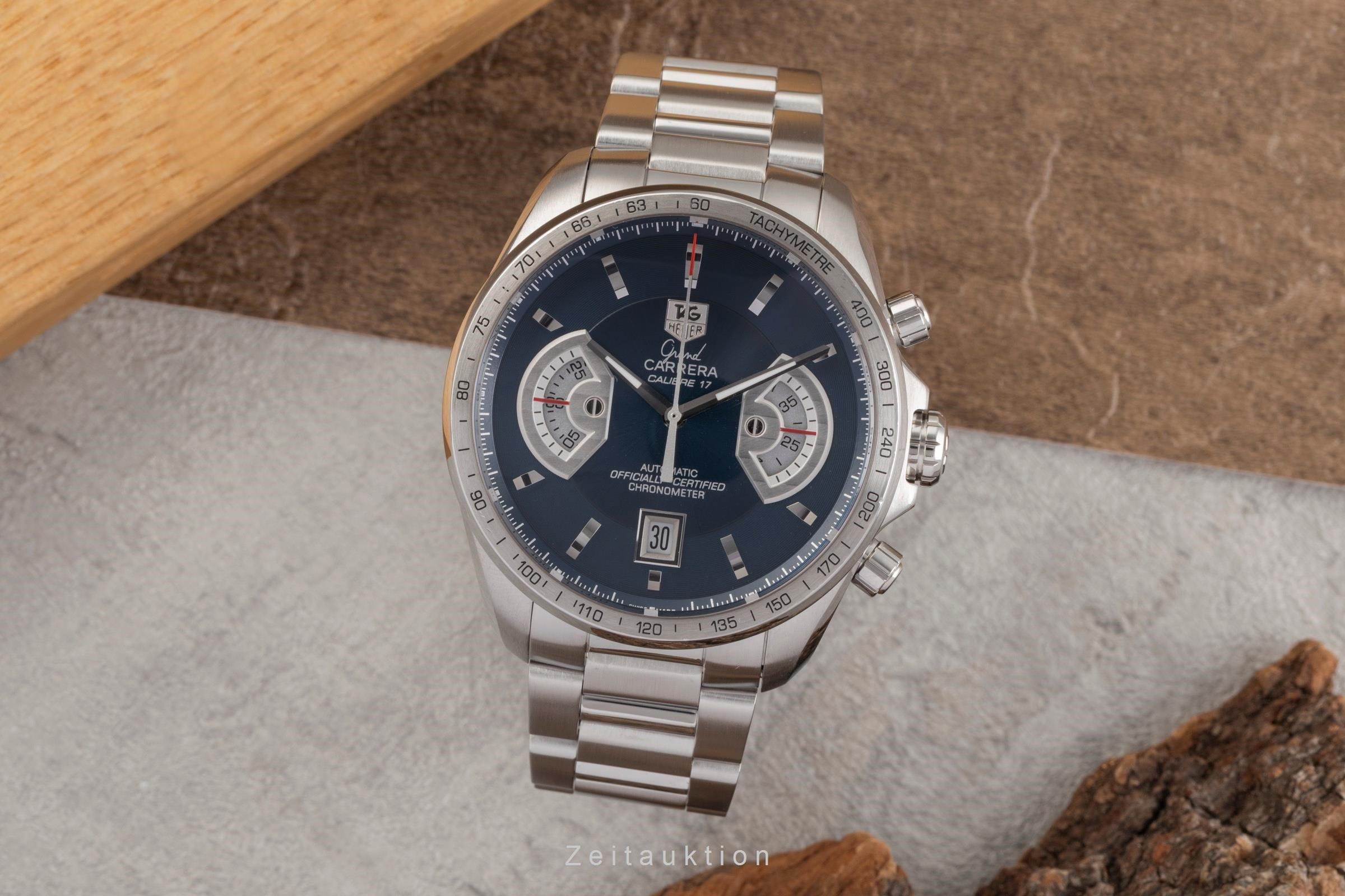 Tag Heuer Grand Carrera Blue Dial Limited Edition  CAV511F.BA092 Papers 2009 [2503852]