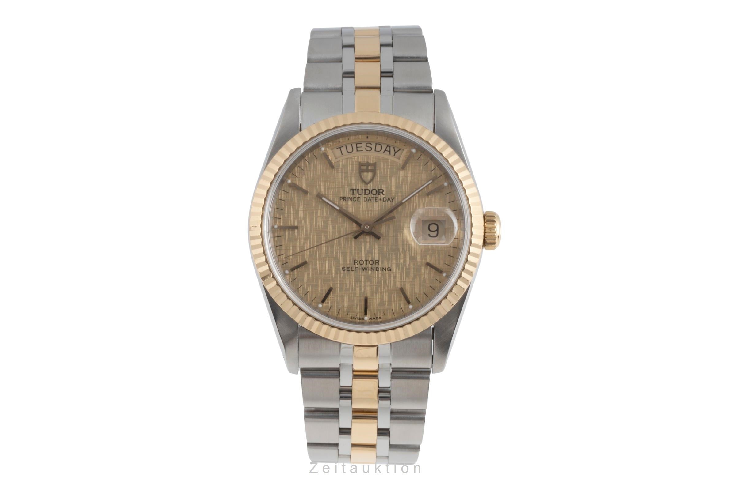 Tudor Date-Day steel / gold automatic men's watch 76213  [2503856]