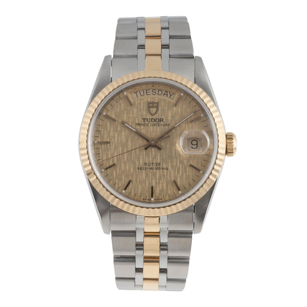 Tudor Date-Day steel / gold automatic men's watch 76213  [2503856]
