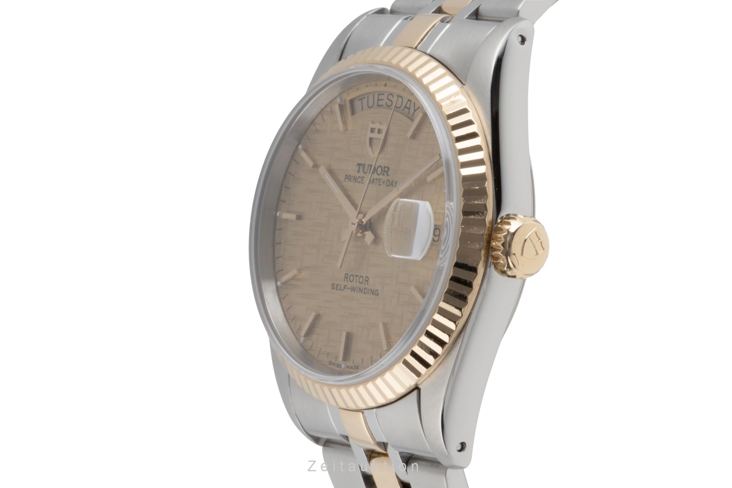 Tudor Date-Day steel / gold automatic men's watch 76213  [2503856]