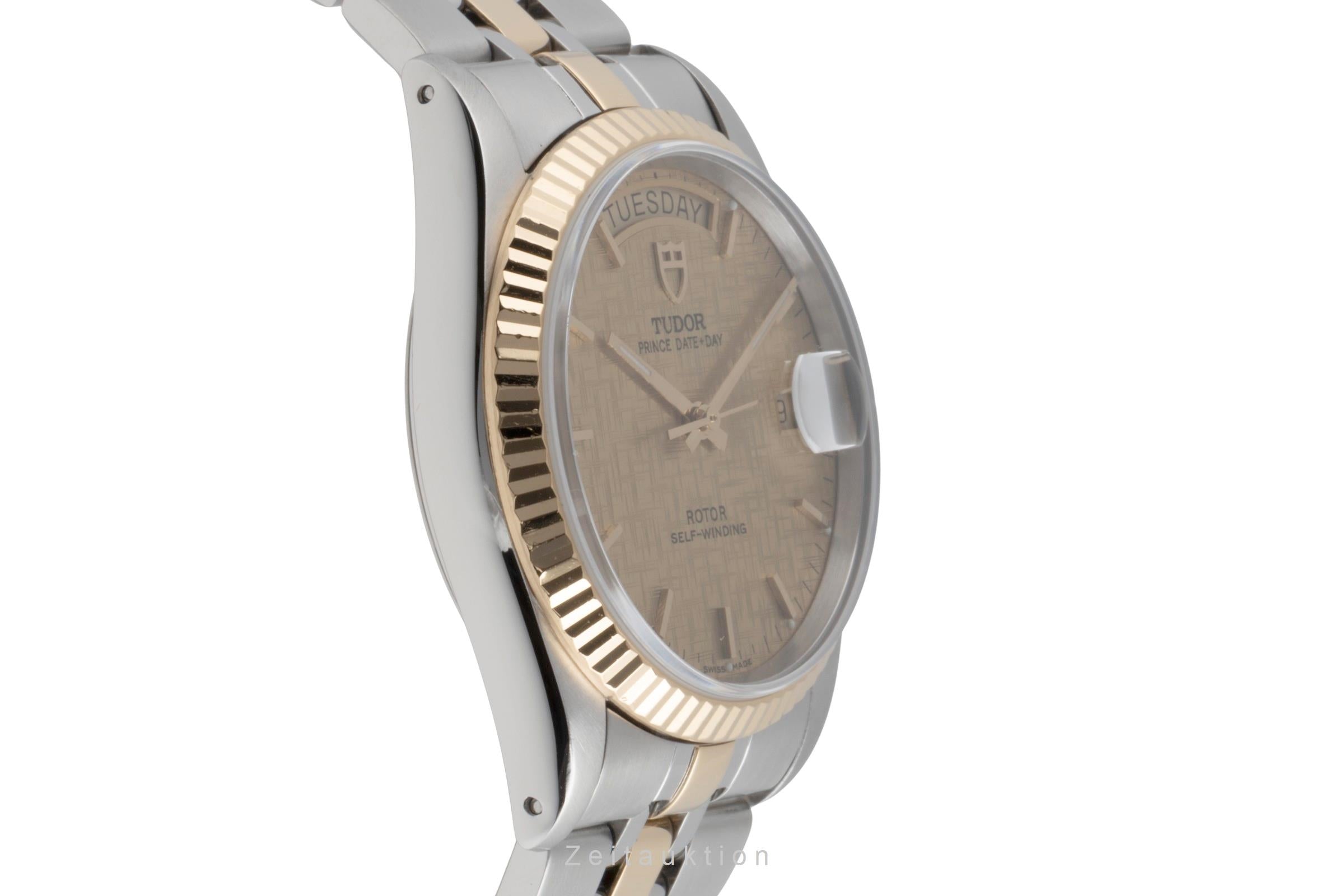 Tudor Date-Day steel / gold automatic men's watch 76213  [2503856]