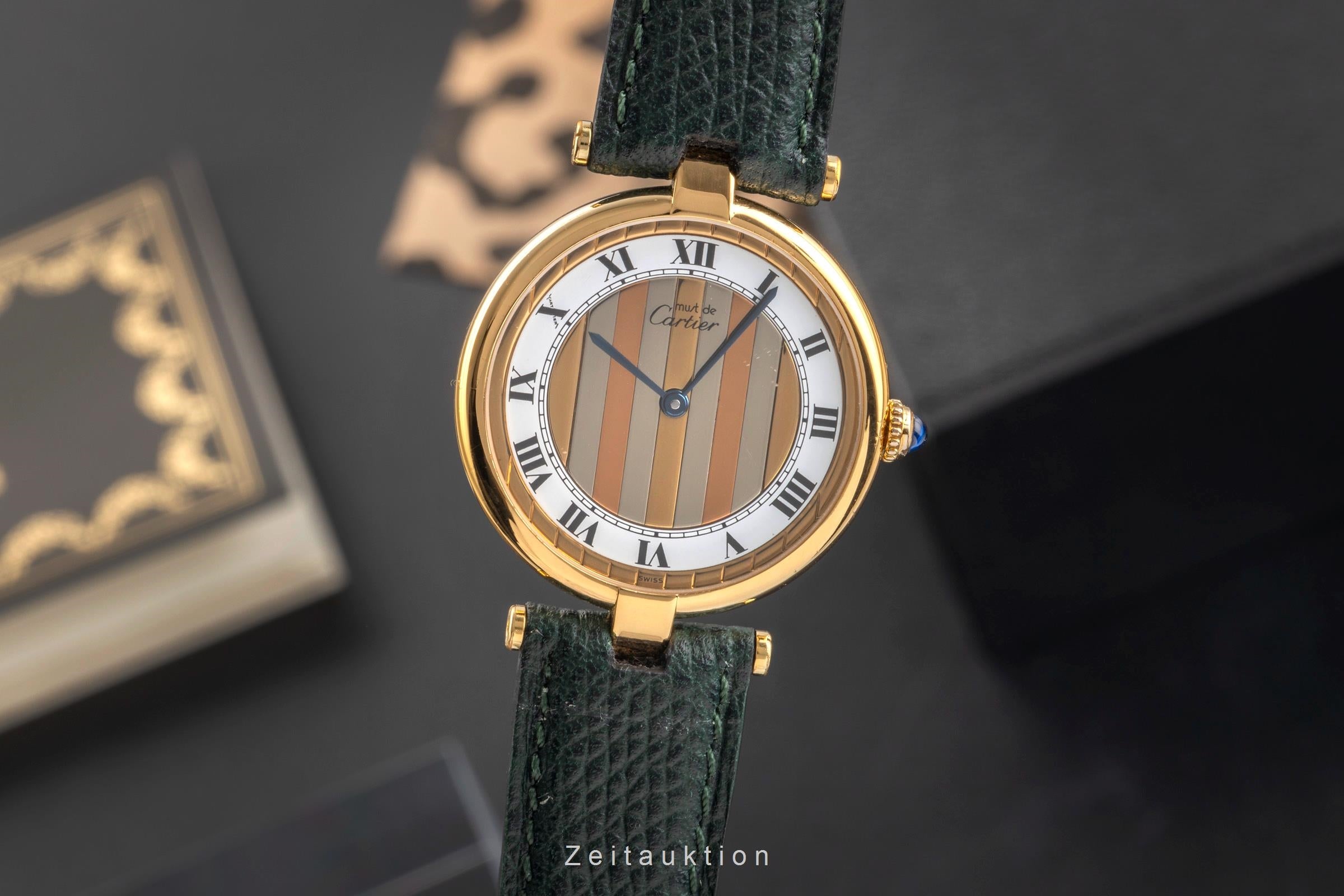 Cartier Vendome argent doré quartz unisexe 590003  [2503858]