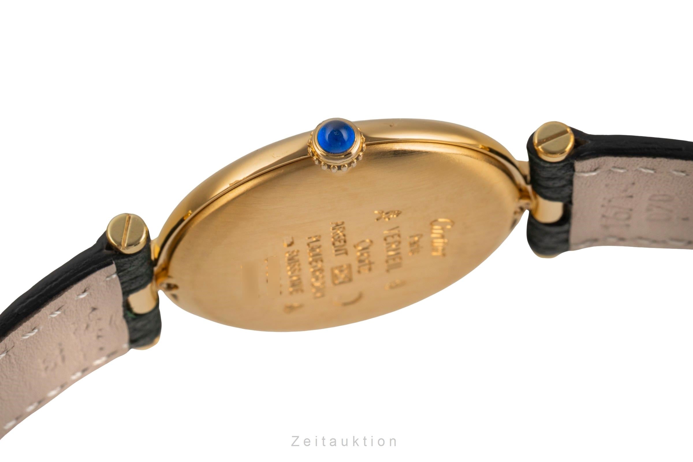 Cartier Vendome plata banada en oro cuarzo unisex 590003  [2503858]