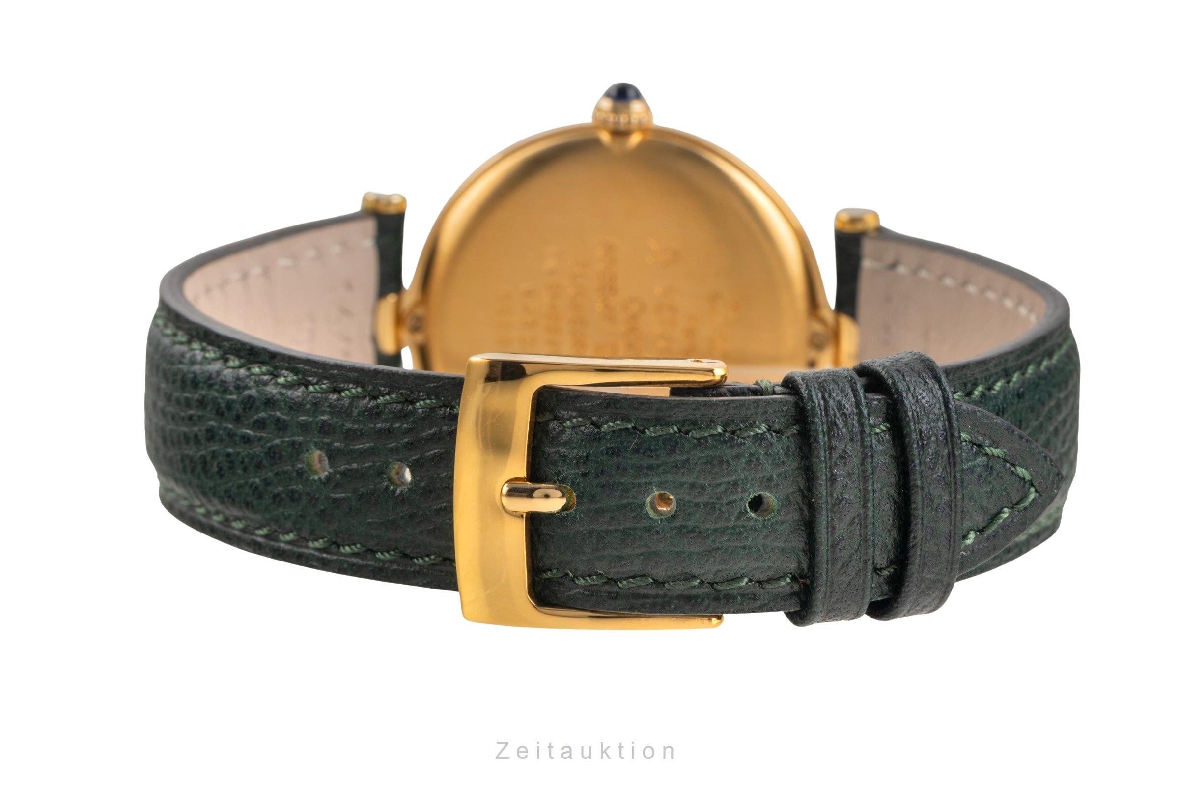 Cartier Vendome plata banada en oro cuarzo unisex 590003  [2503858]