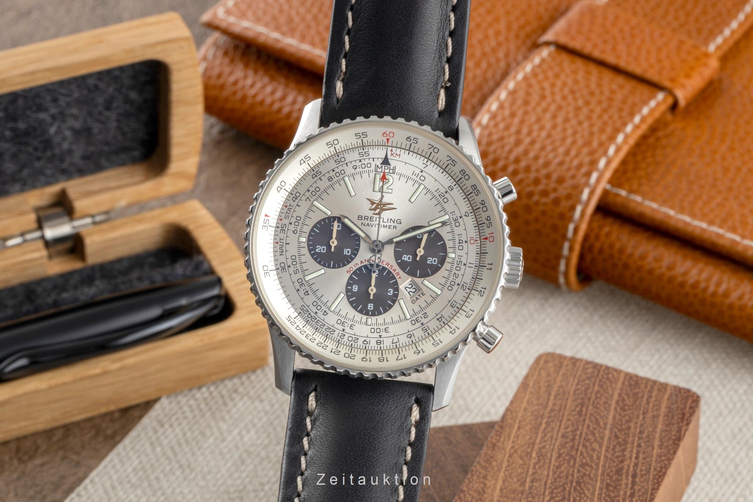 Breitling Navitimer chronograph steel automatic men's watch A4132213/E505  [2503866]