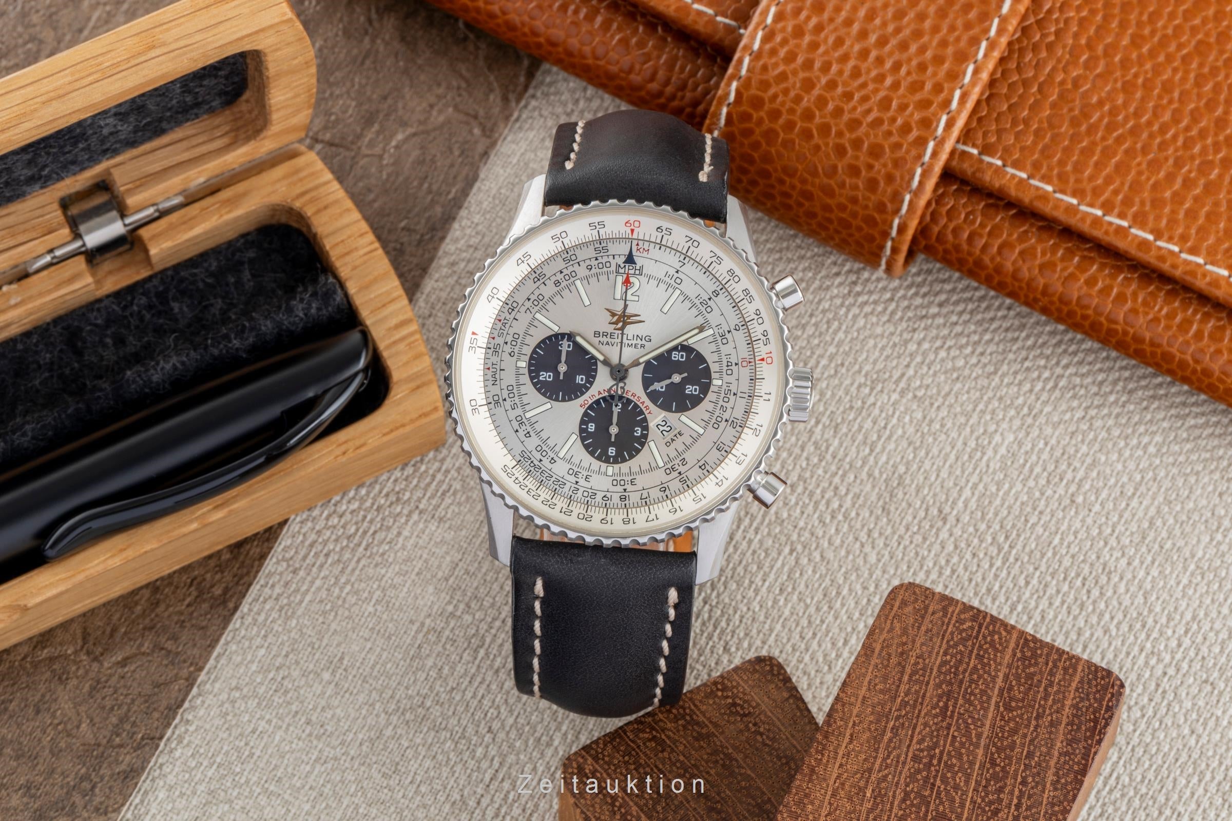 Breitling Navitimer chronographe acier automatique montre pour hommes A4132213/E505  [2503866]