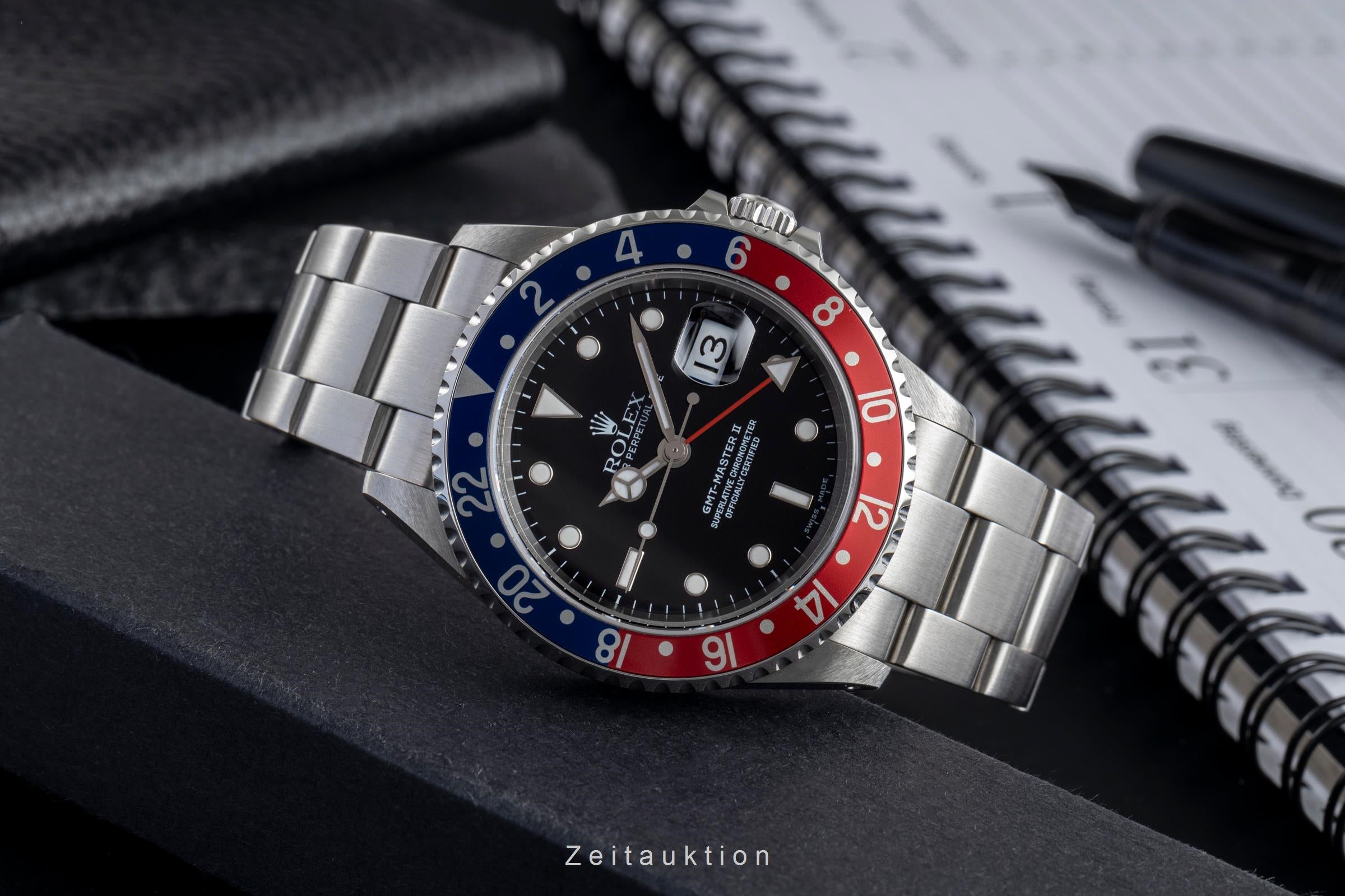 Rolex GMT-Master II Date "Pepsi" Edelstahl Oyster Perpetual Ref. 16710 Y-Serie [2503871]