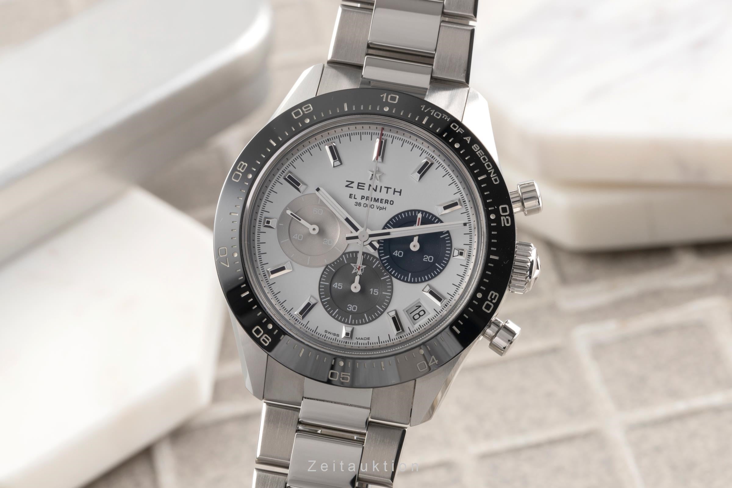 Zenith Chronomaster chronographe acier automatique montre pour hommes 03.3100.3600/69.M3100 LP: 11800EUR  [2503872]