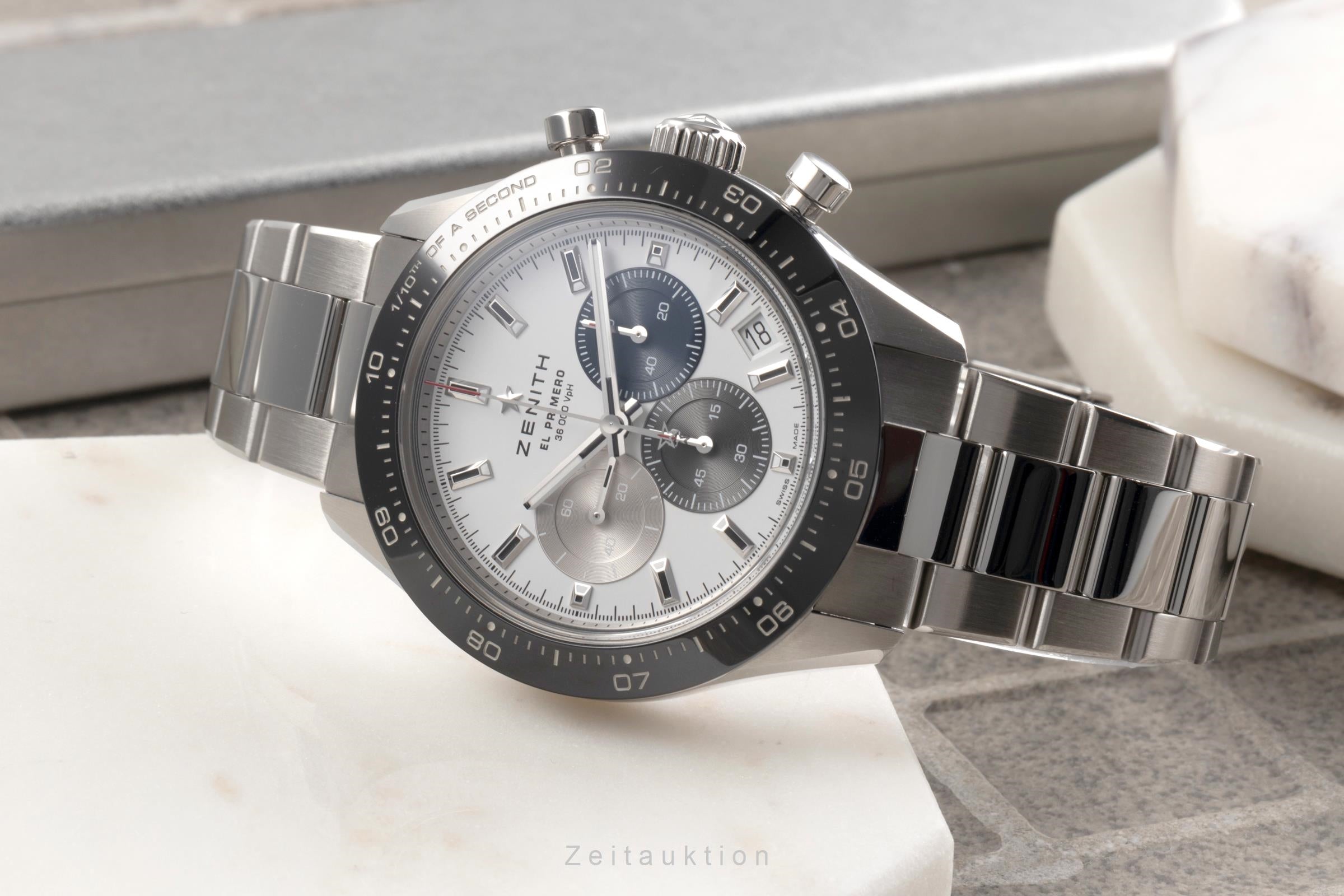 Zenith Chronomaster chronographe acier automatique montre pour hommes 03.3100.3600/69.M3100 LP: 11800EUR  [2503872]