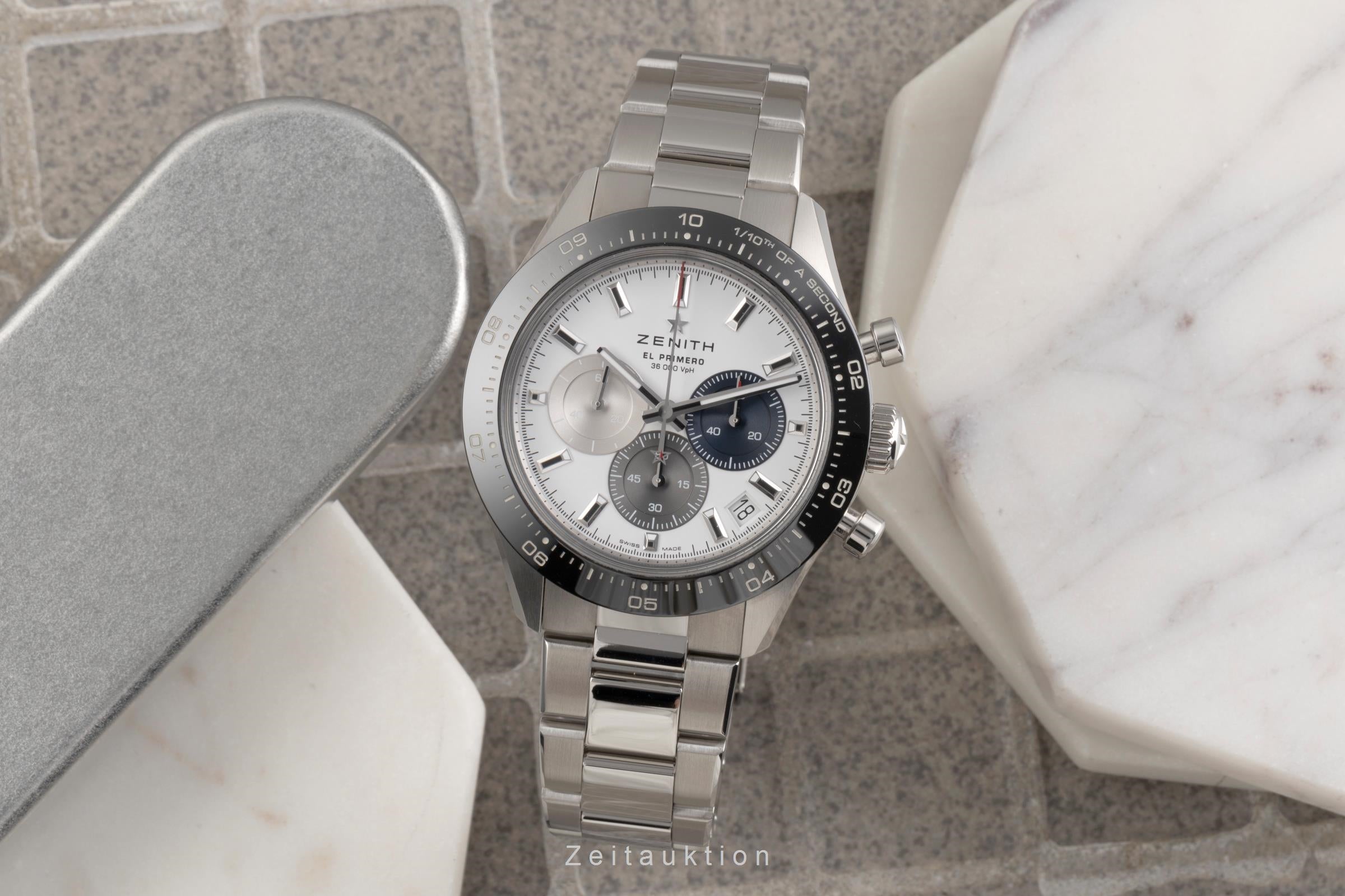 Zenith Chronomaster chronographe acier automatique montre pour hommes 03.3100.3600/69.M3100 LP: 11800EUR  [2503872]