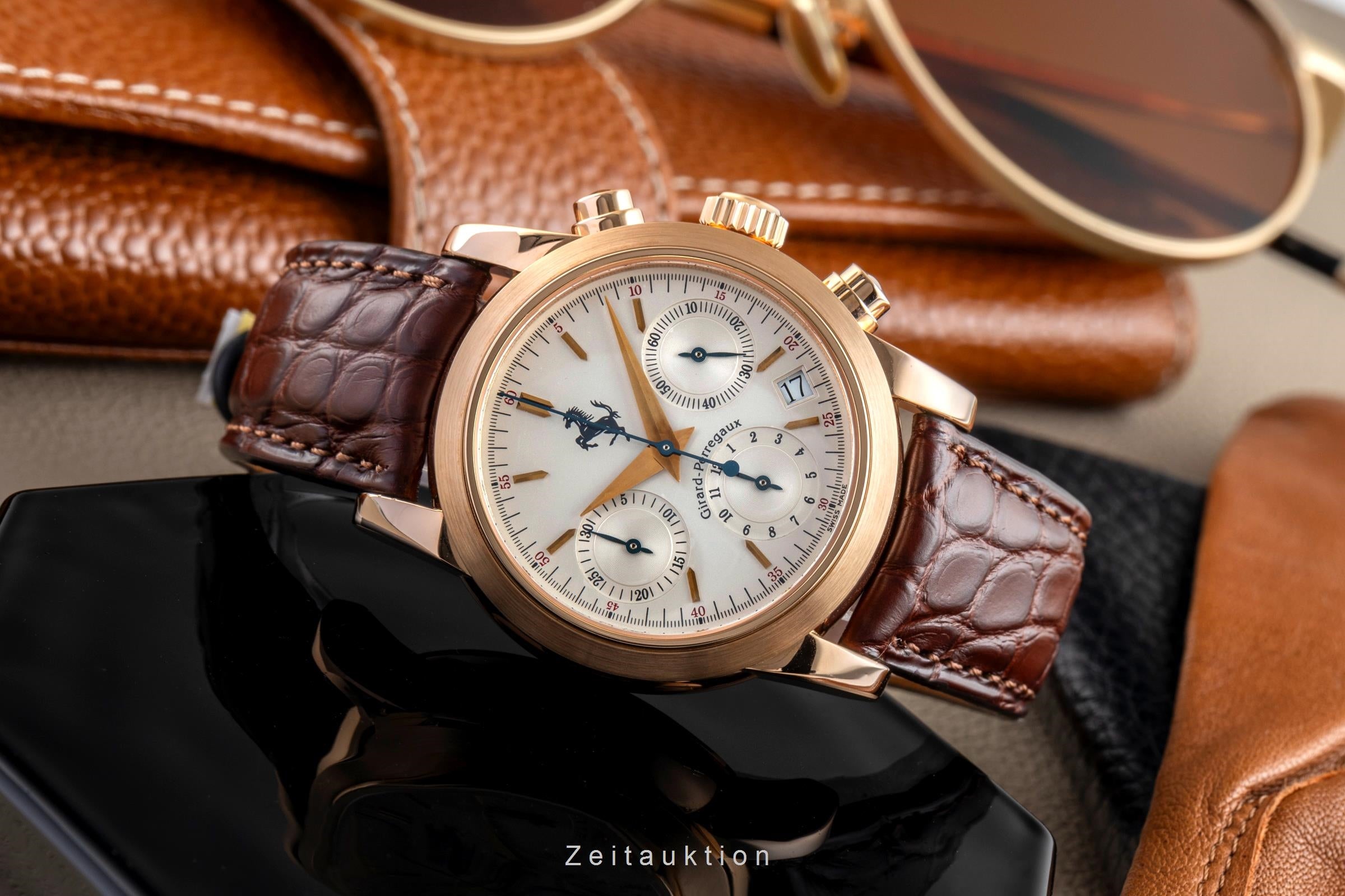 Girard Perregaux Ferrari chronographe or rouge 18 ct automatique montre pour hommes 8020  [2503875]