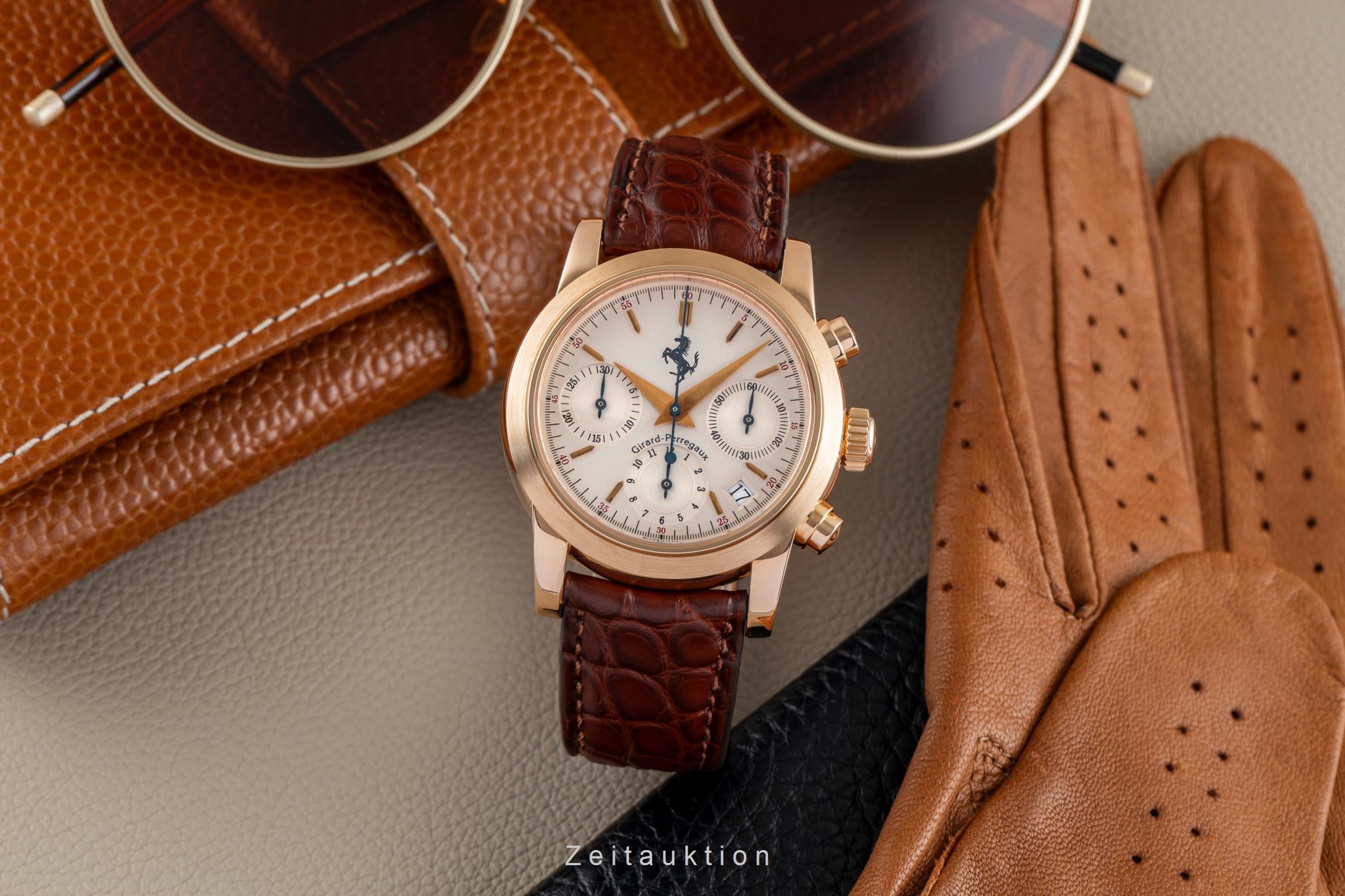 Girard Perregaux Ferrari chronographe or rouge 18 ct automatique montre pour hommes 8020  [2503875]