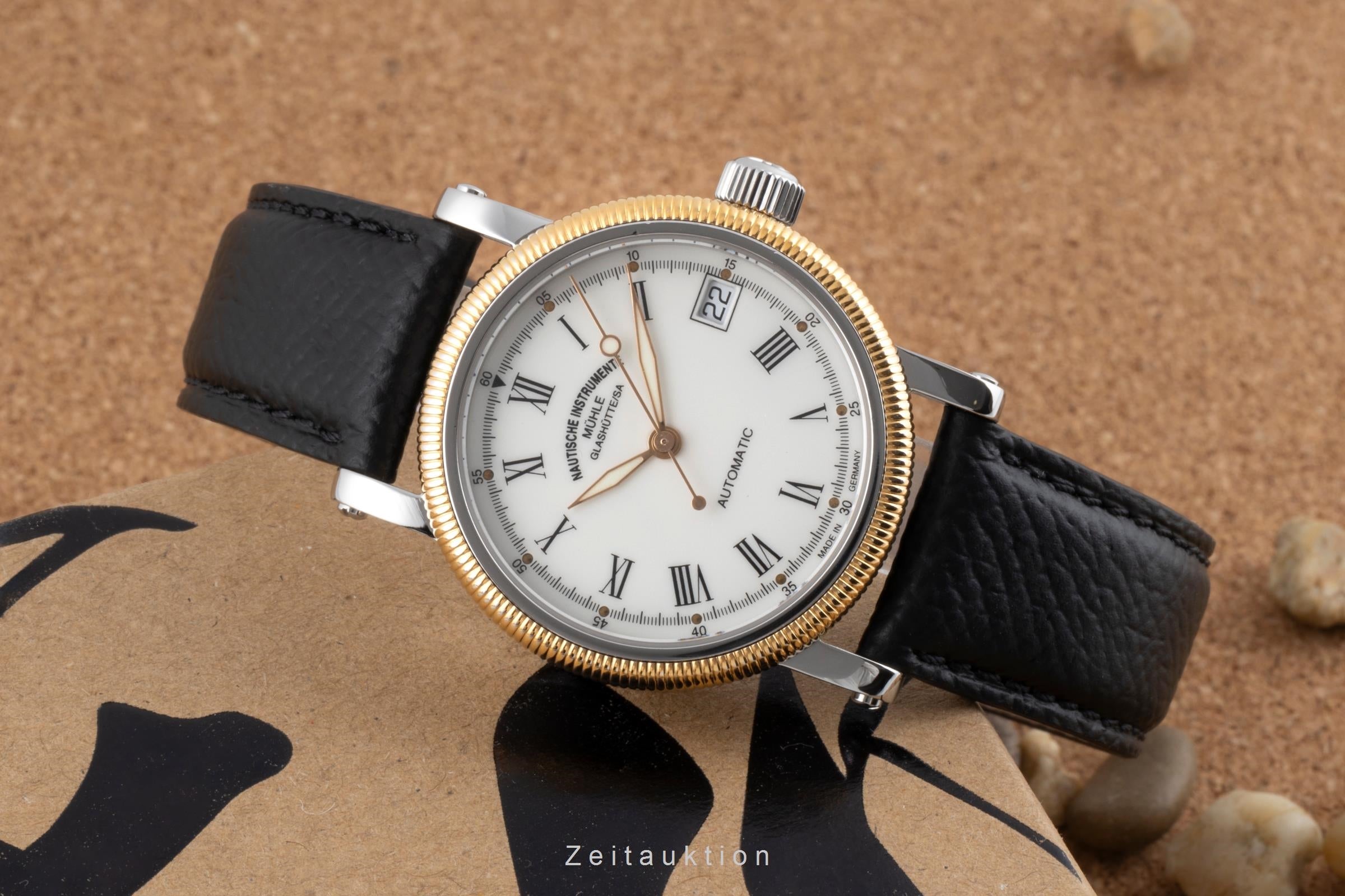 Mühle Glashütte Medium II Stahl / Gold Automatik Datum Herrenuhr Ref. M1-31-70 [2503878]