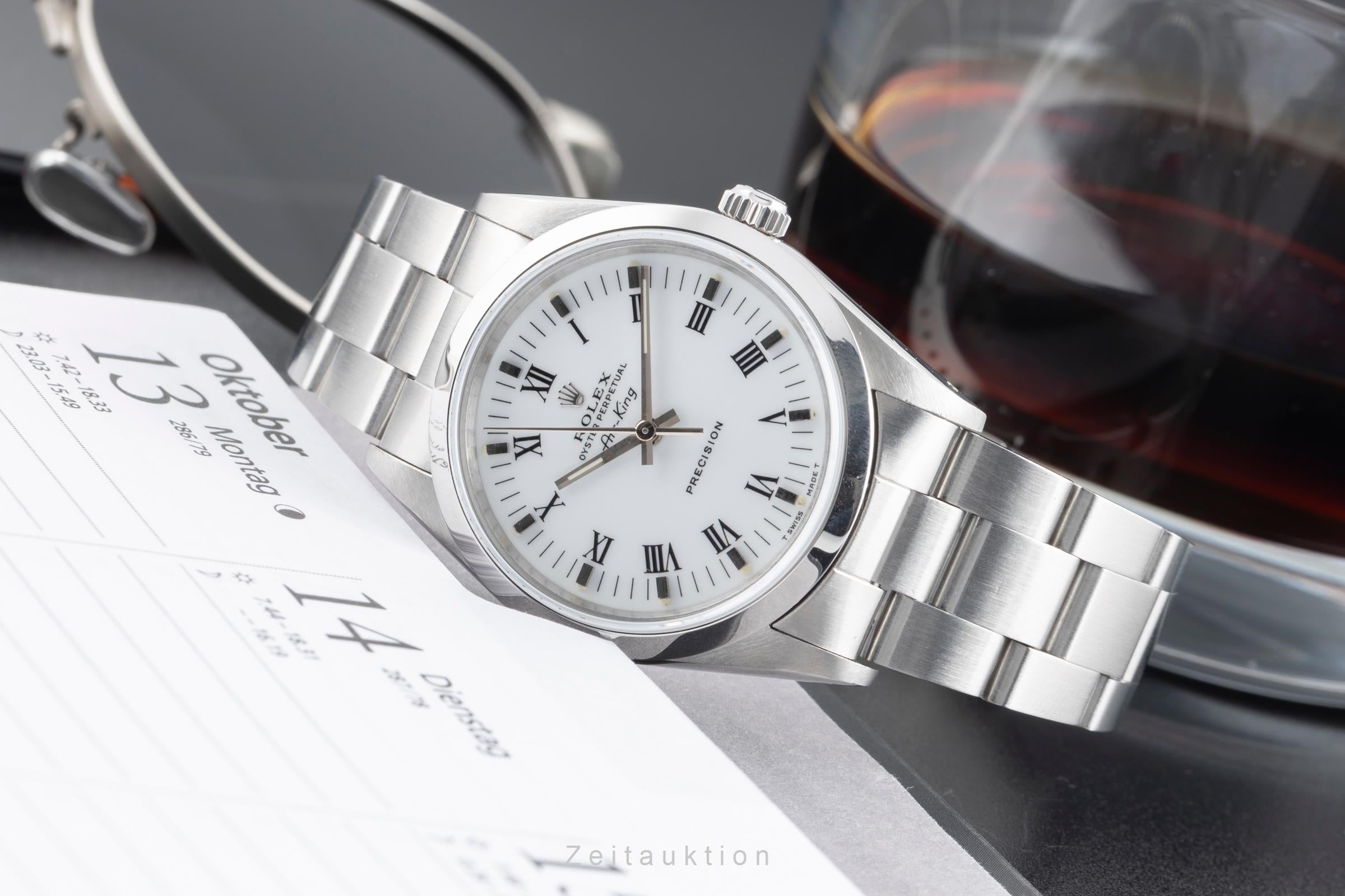 Rolex Air King steel automatic men's watch 14000  [2503880]