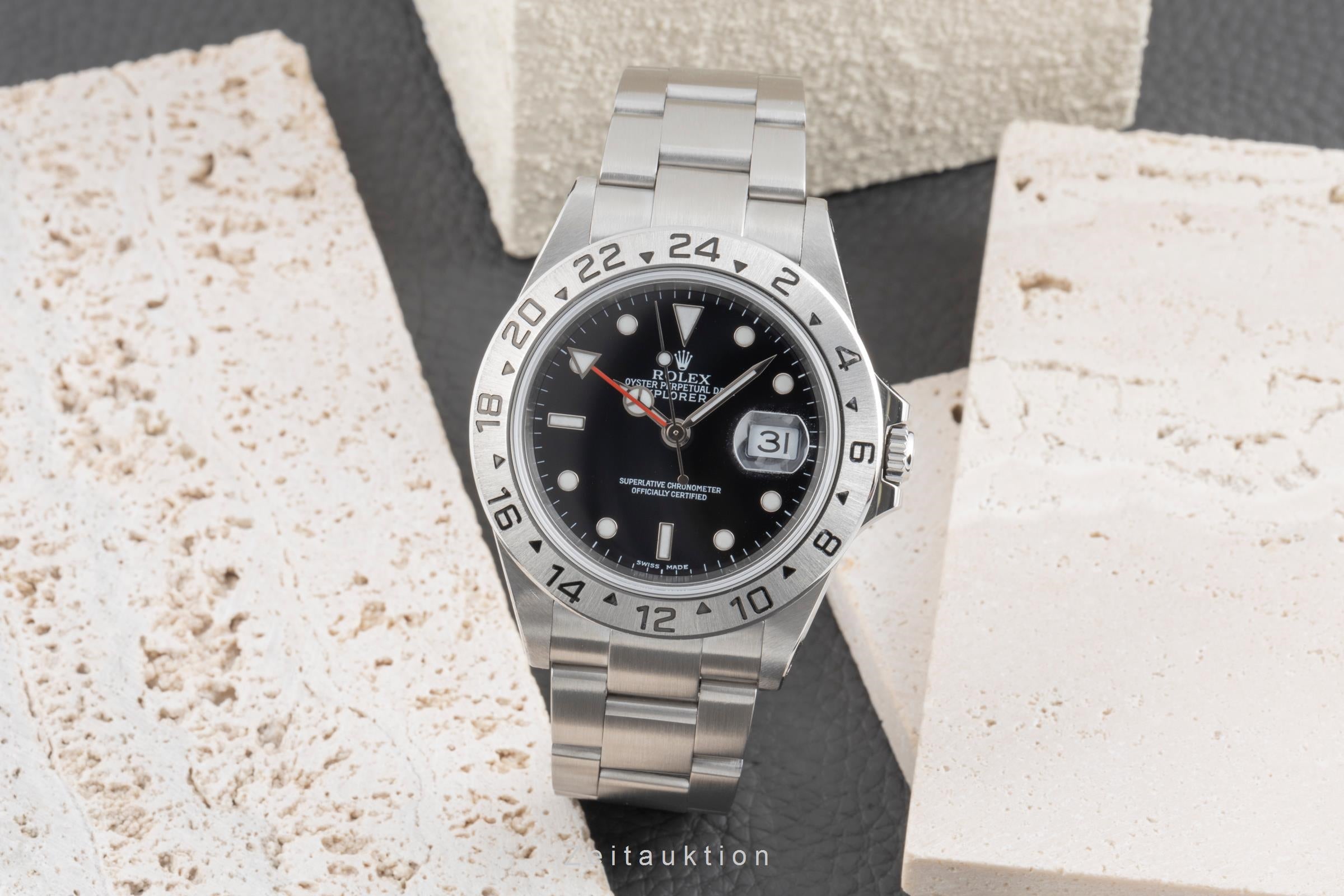 Rolex Explorer II steel automatic men's watch 16570  [2503889]