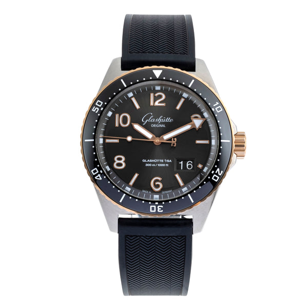 Glashütte SeaQ acier / or  automatique montre pour hommes 1-36-13-04-91-06 LP: 16300EUR  [2503893]