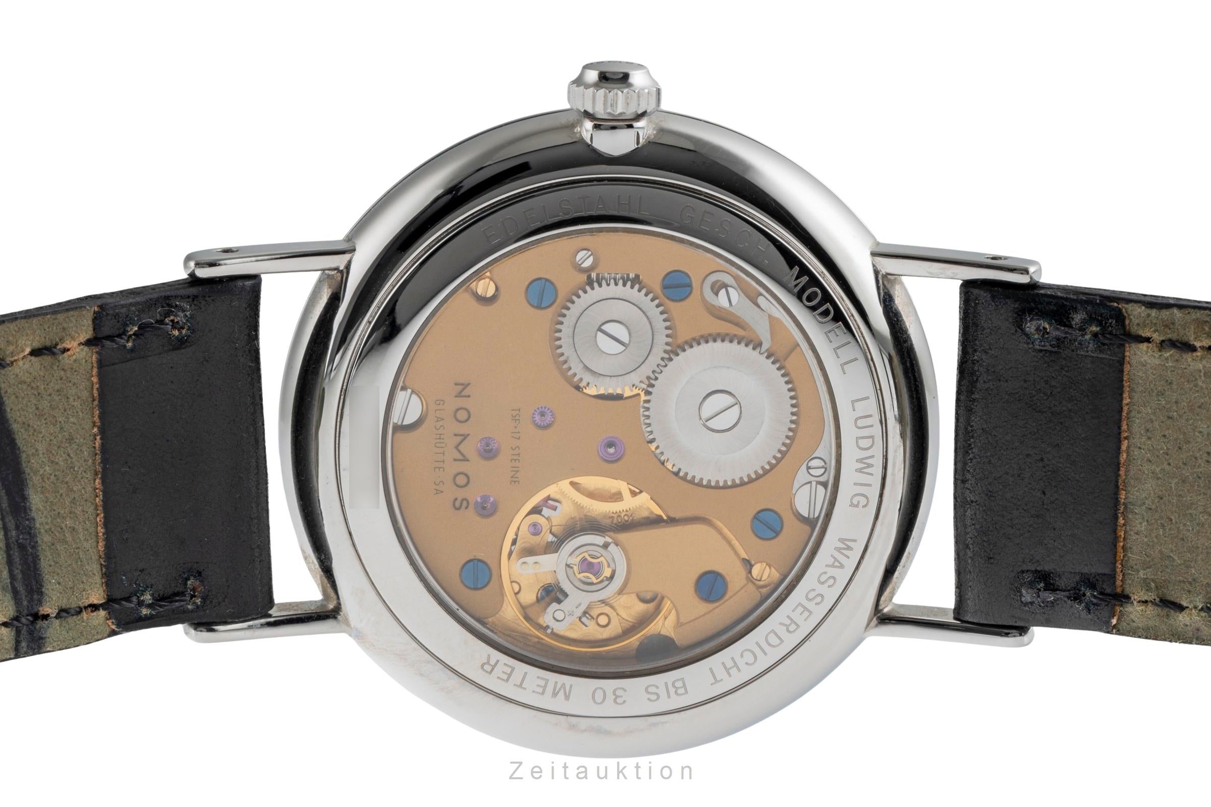 Nomos Ludwig acero cuerda manual reloj para caballeros 205  [2503894]