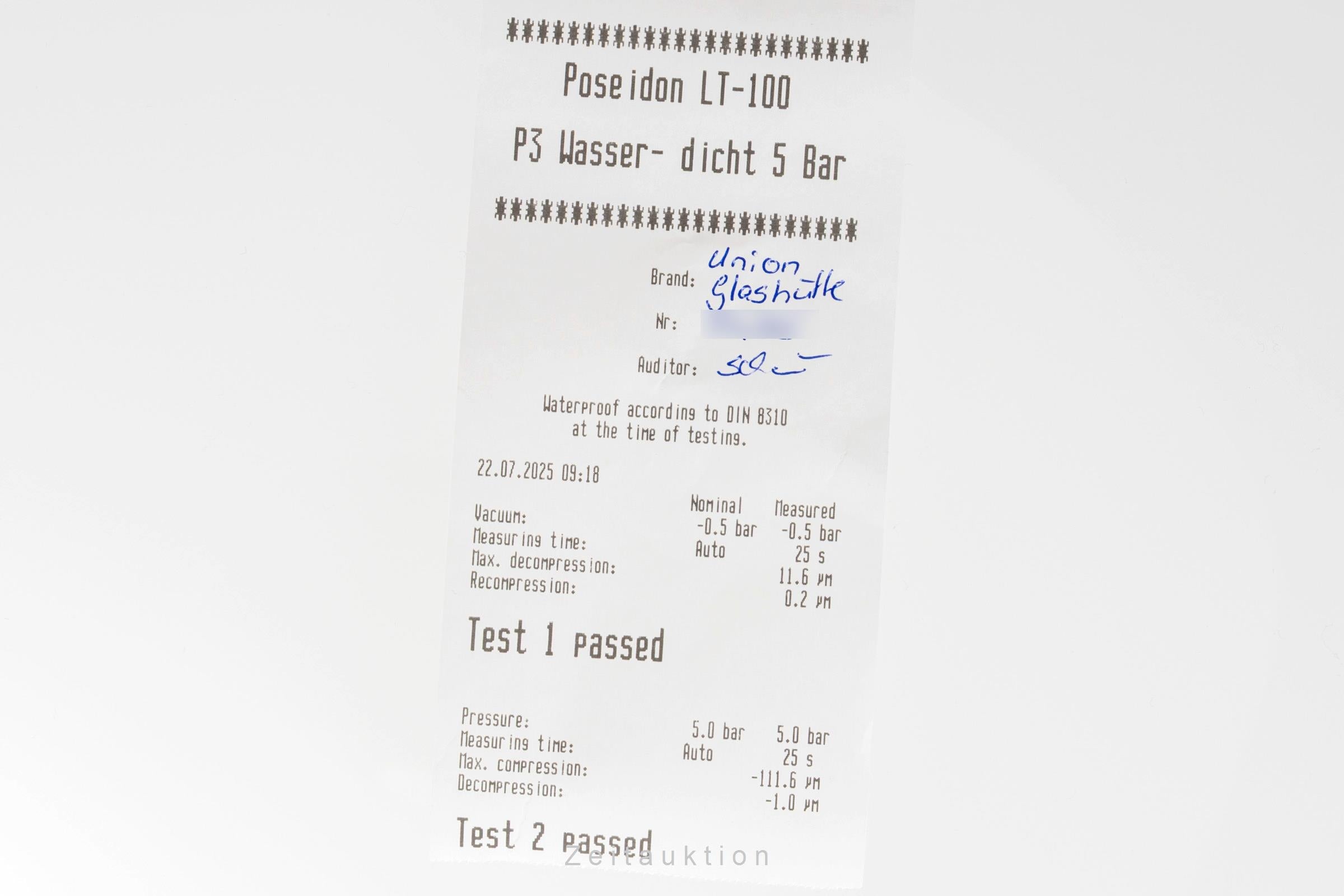 Union Glashütte steel automatic men's watch  [2503896]