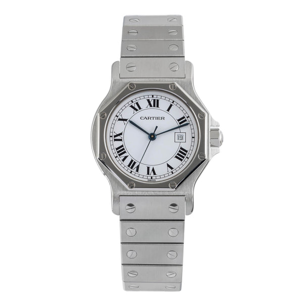 Cartier Santos acero automático unisex 2965, 81037188  [2503897]