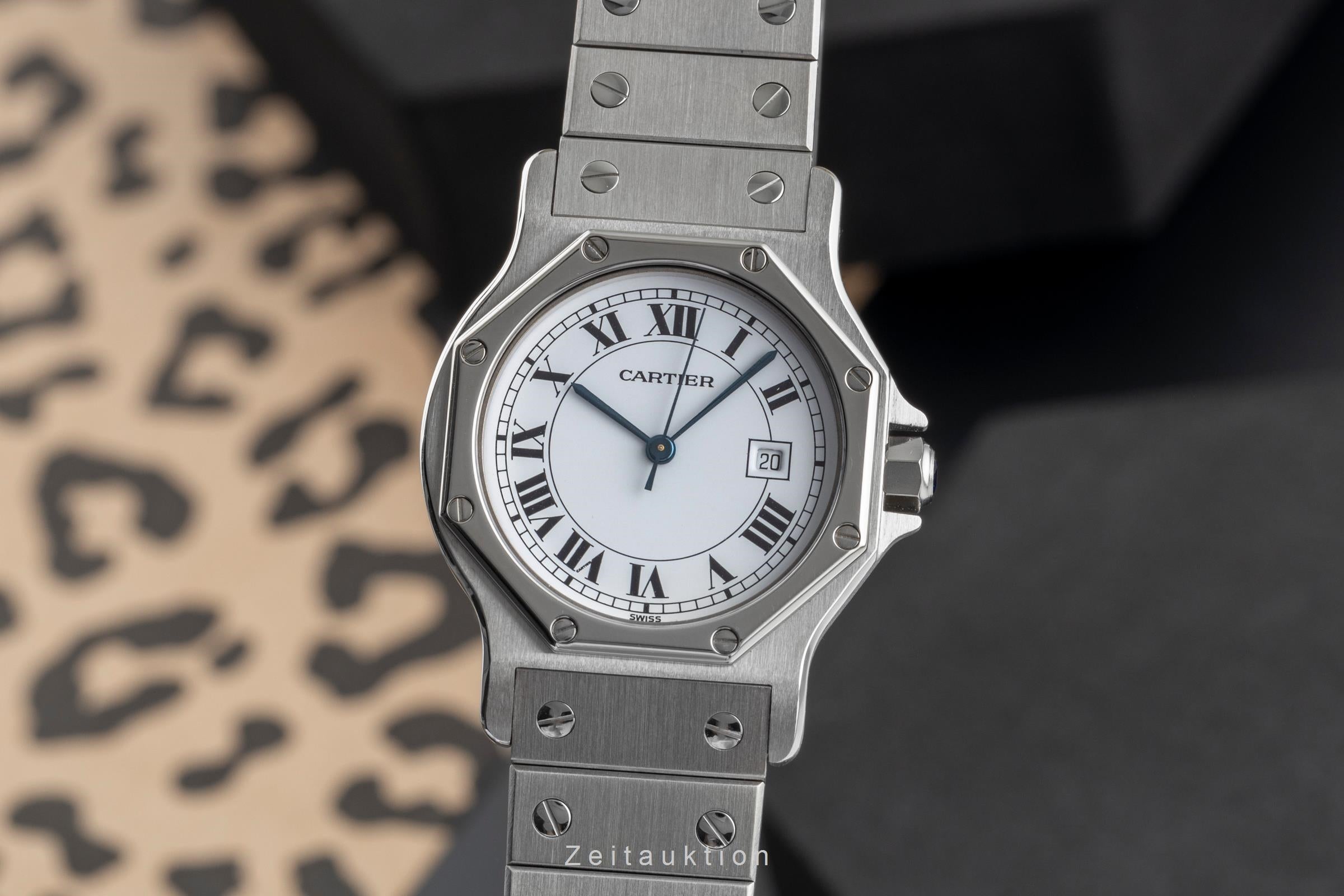Cartier Santos acero automático unisex 2965, 81037188  [2503897]