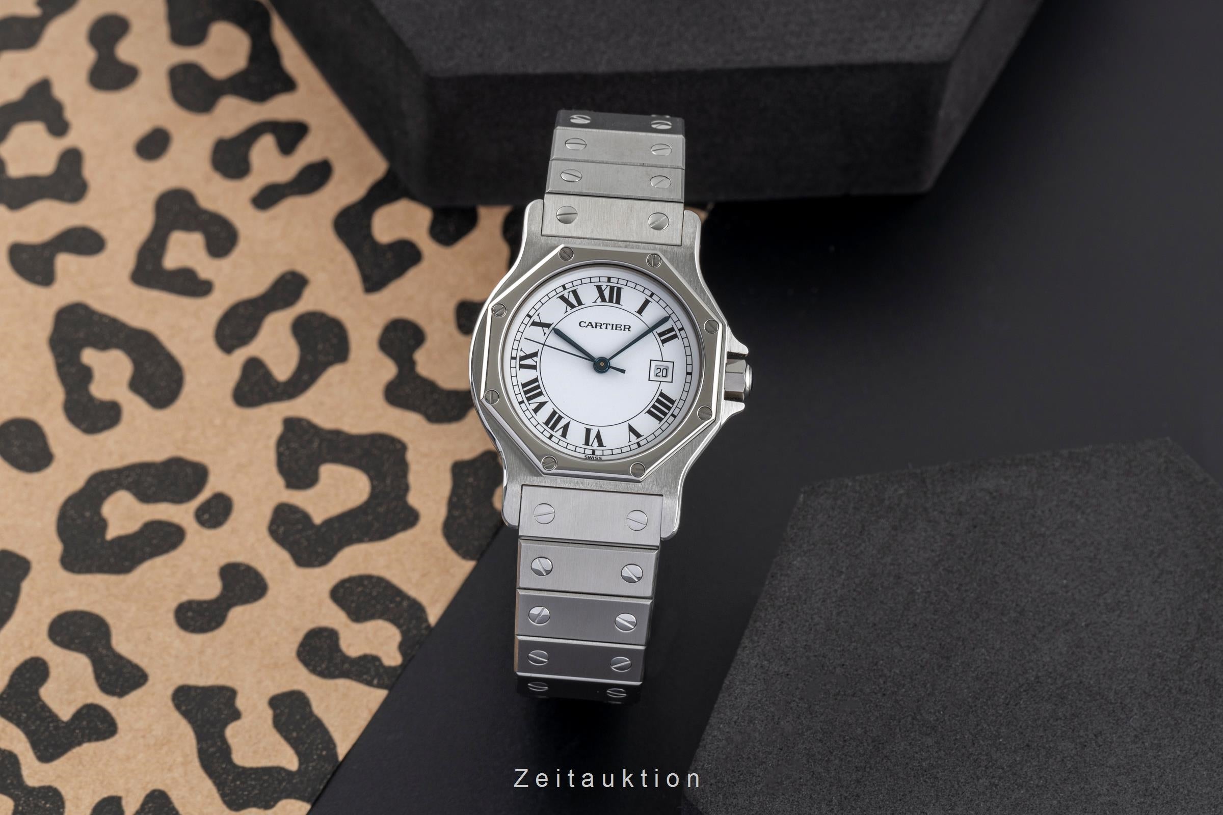 Cartier Santos acero automático unisex 2965, 81037188  [2503897]