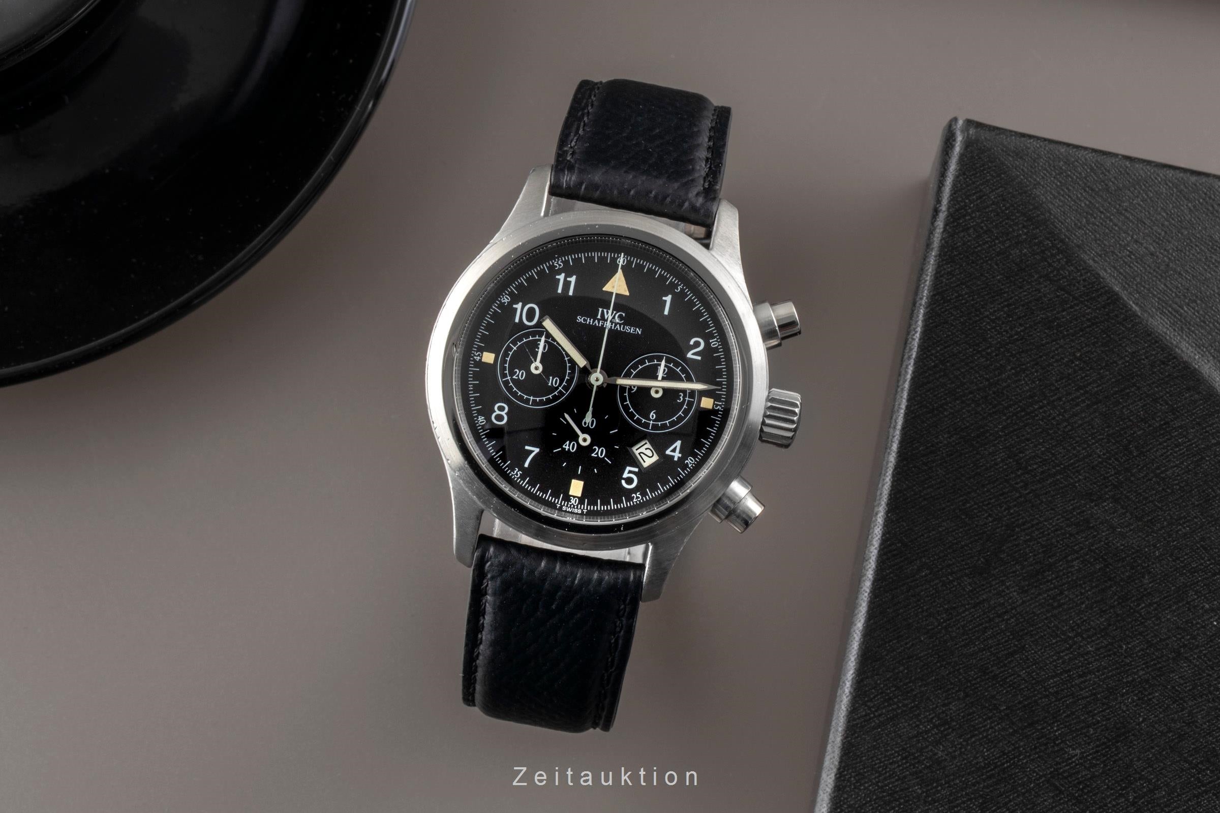 IWC Pilot Chronograph Edelstahl Mechaquartz Herrenuhr Edelstahl Ref. IW374101  [2503898]